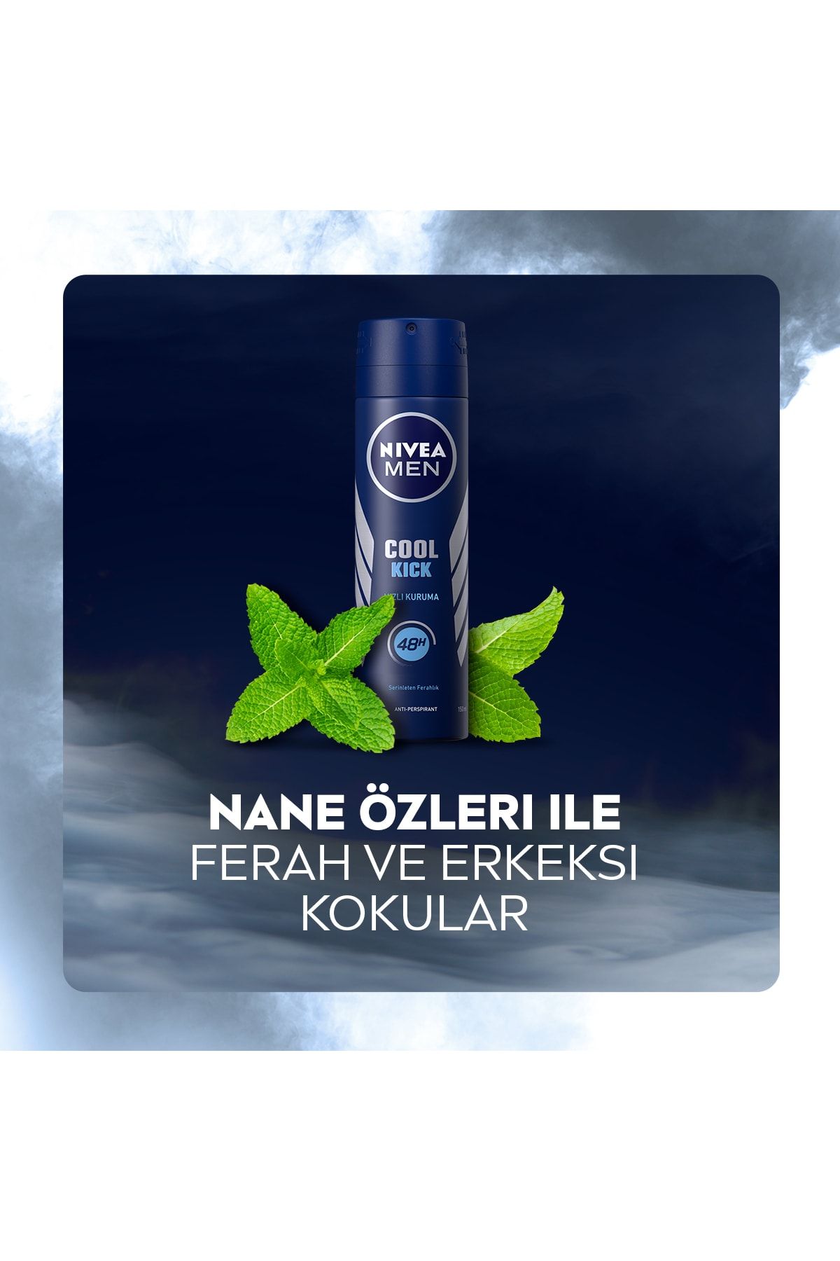 Men Erkek Sprey Deodorant Cool Kick 48 Saat Anti-perspirant Koruma 150ml,serinleten Ferahlık_4