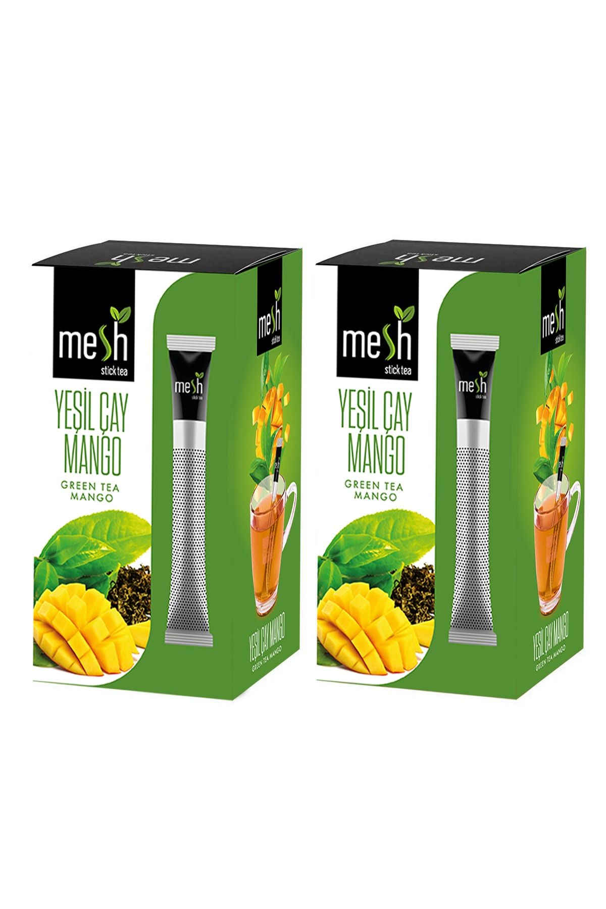 Mesh Stick 16'lı Yeşil Çay Mango 2 Paket Birarada