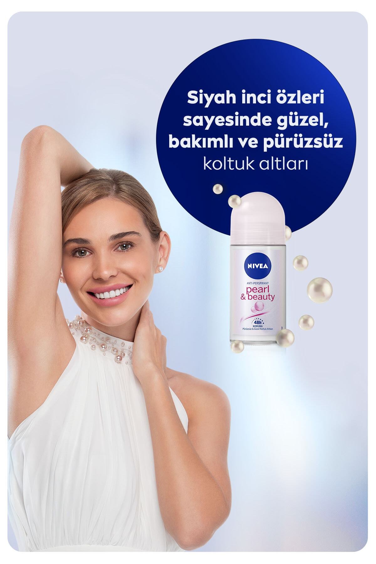 Kadın Roll On Deodorant Pearl & Beauty 50ml,48 Saat Anti-perspirant Koruma_1