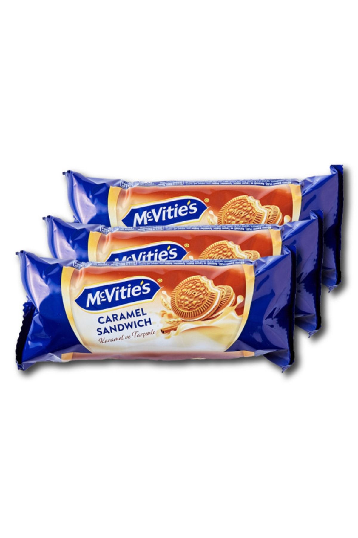 McVities Mcvitie's Karamelli Tarçınlı Kremalı Bisküvi 88 G X 3 Adet