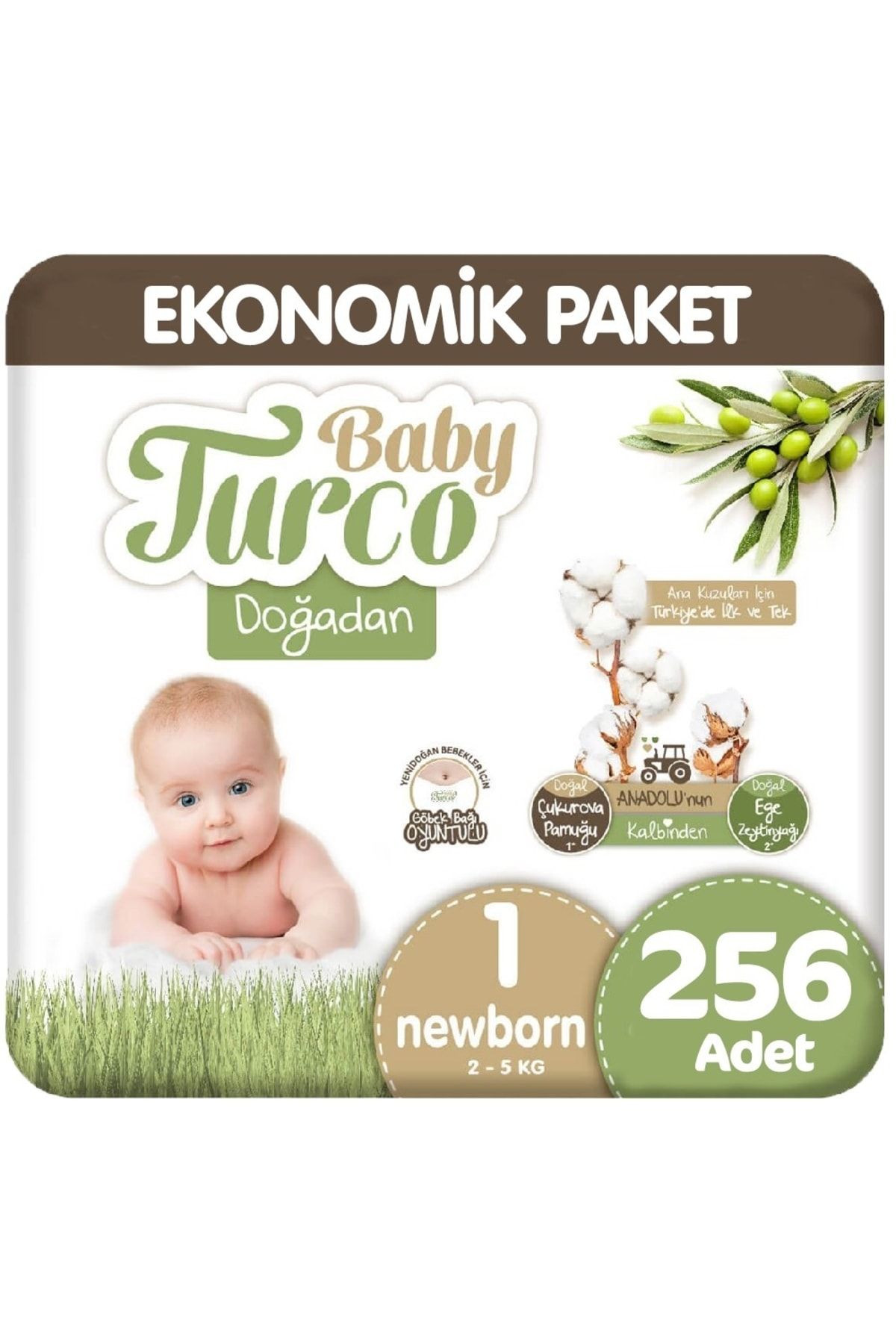 Baby Turco Doğadan 1 Beden Ekonomik 64x4 256 Adet