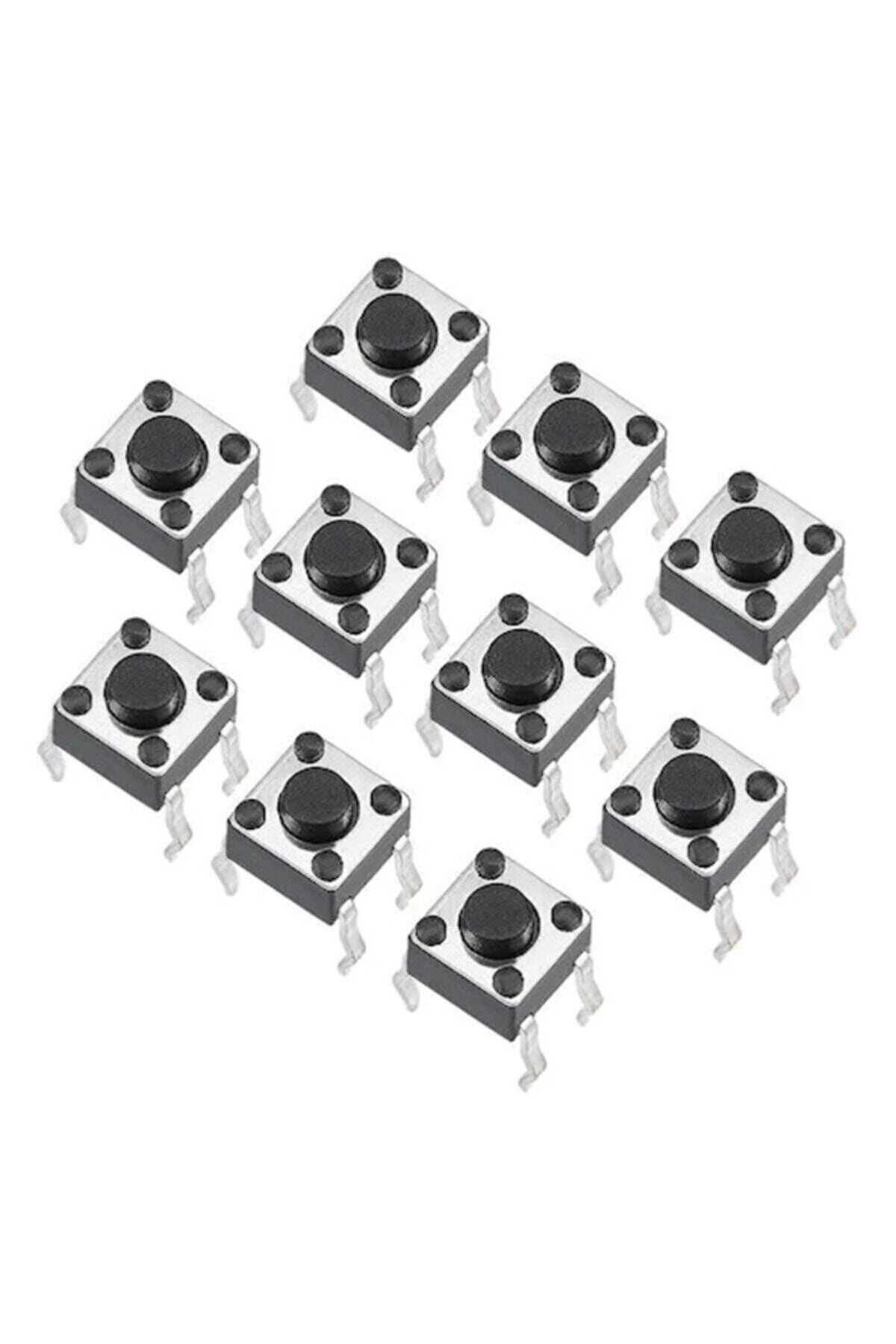 Genel Markalar Push Button 6x6x6 Mm 4 Pin Push Buton 10 Adet