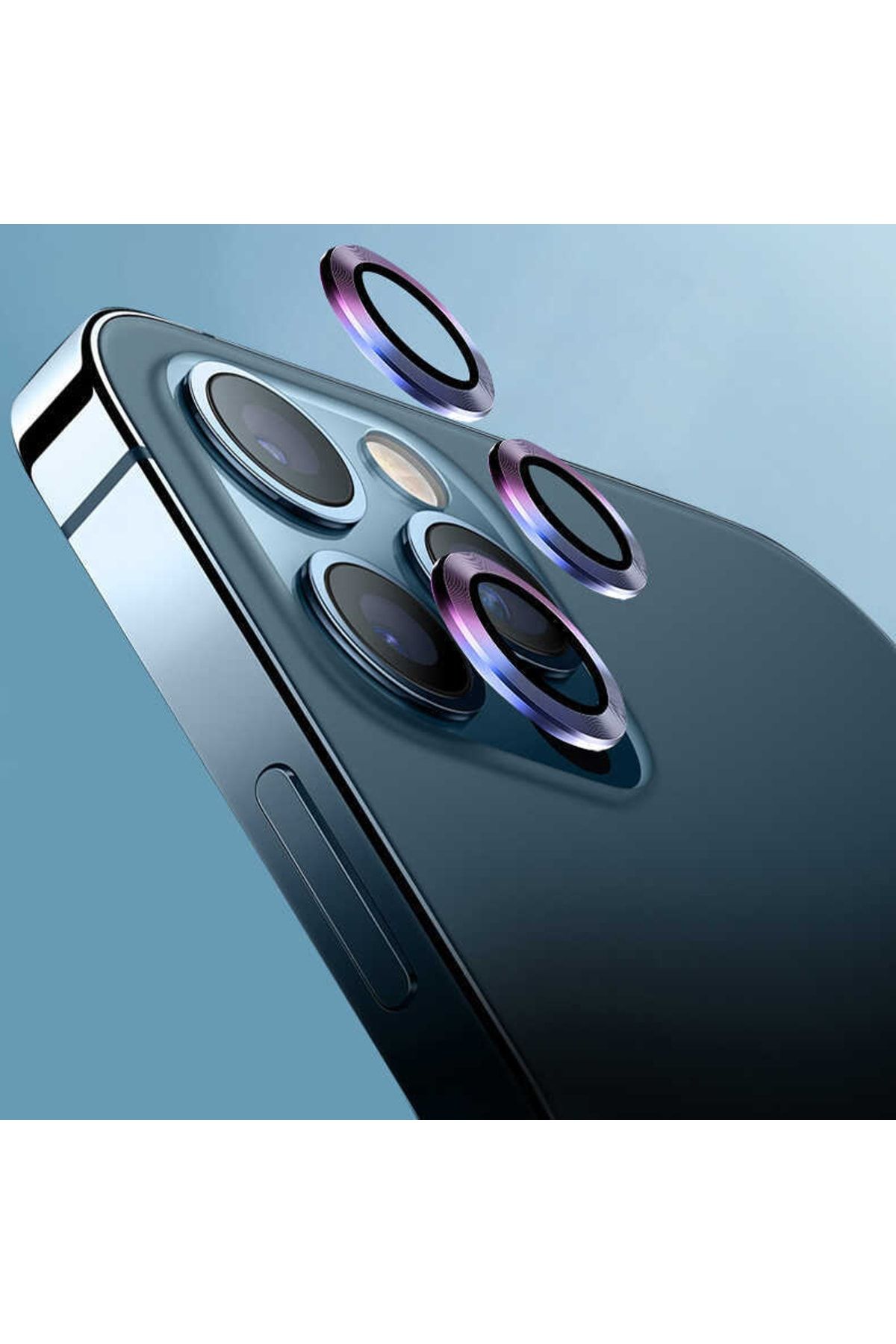 Genel Markalar Iphone 13 Mini Uyumlu Cl-07 Kamera Lens Koruyucu Renk Colorful