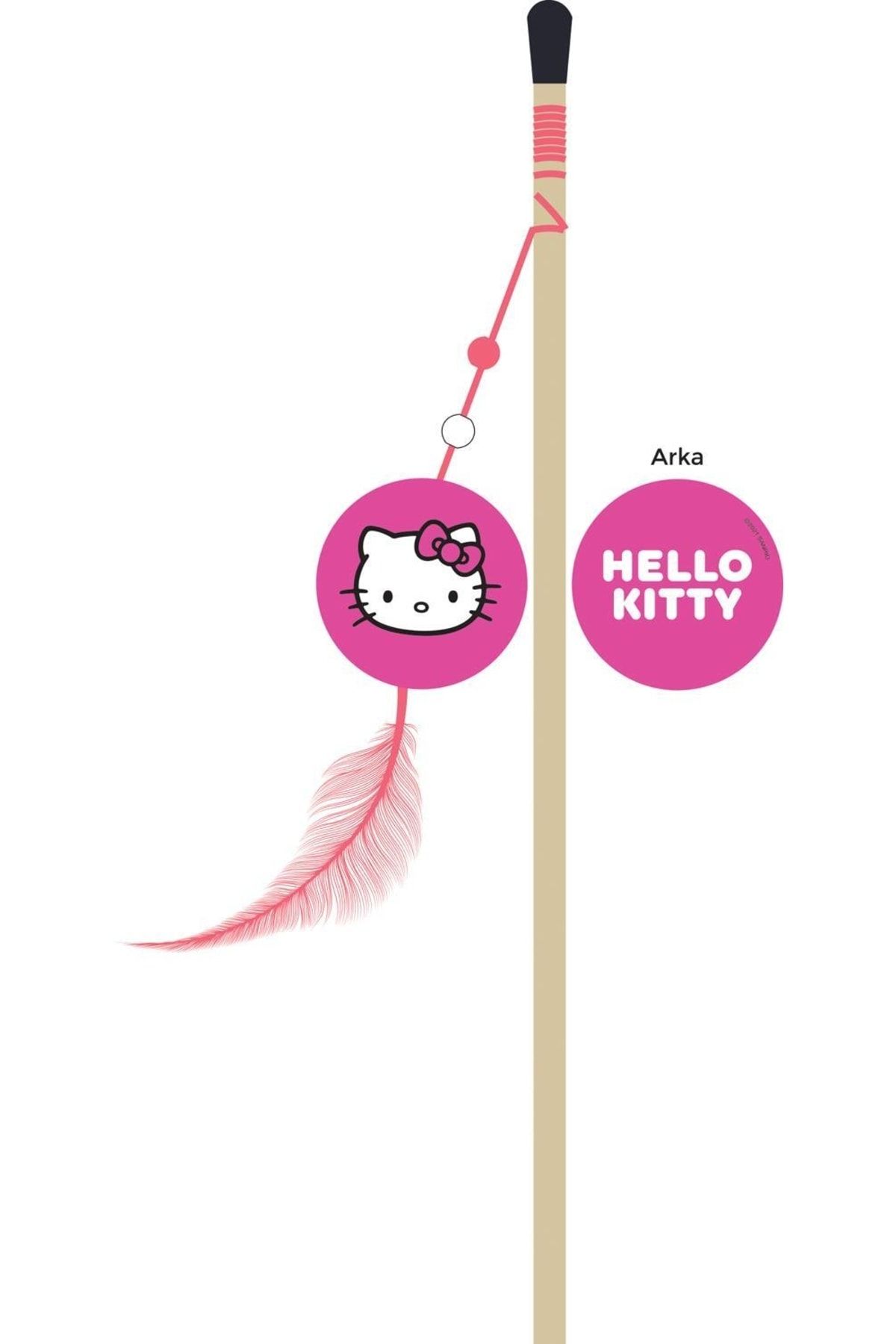 Hello Kitty Kedı Oltası Pembe Yuvarlak