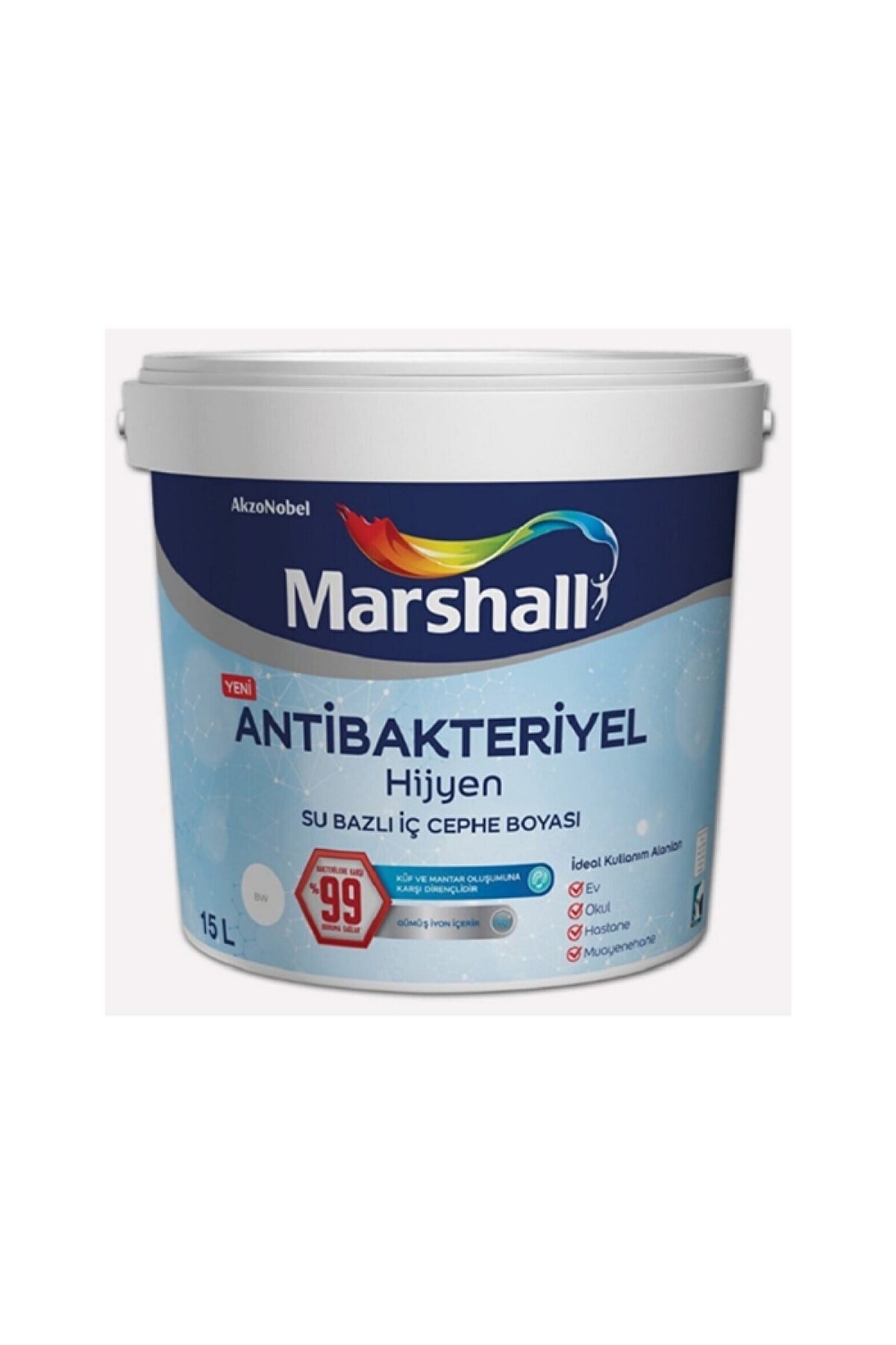 Marshall Antibakteriyel Hijyen Silinebilir Iç Cephe Boyası 17,5 Kg