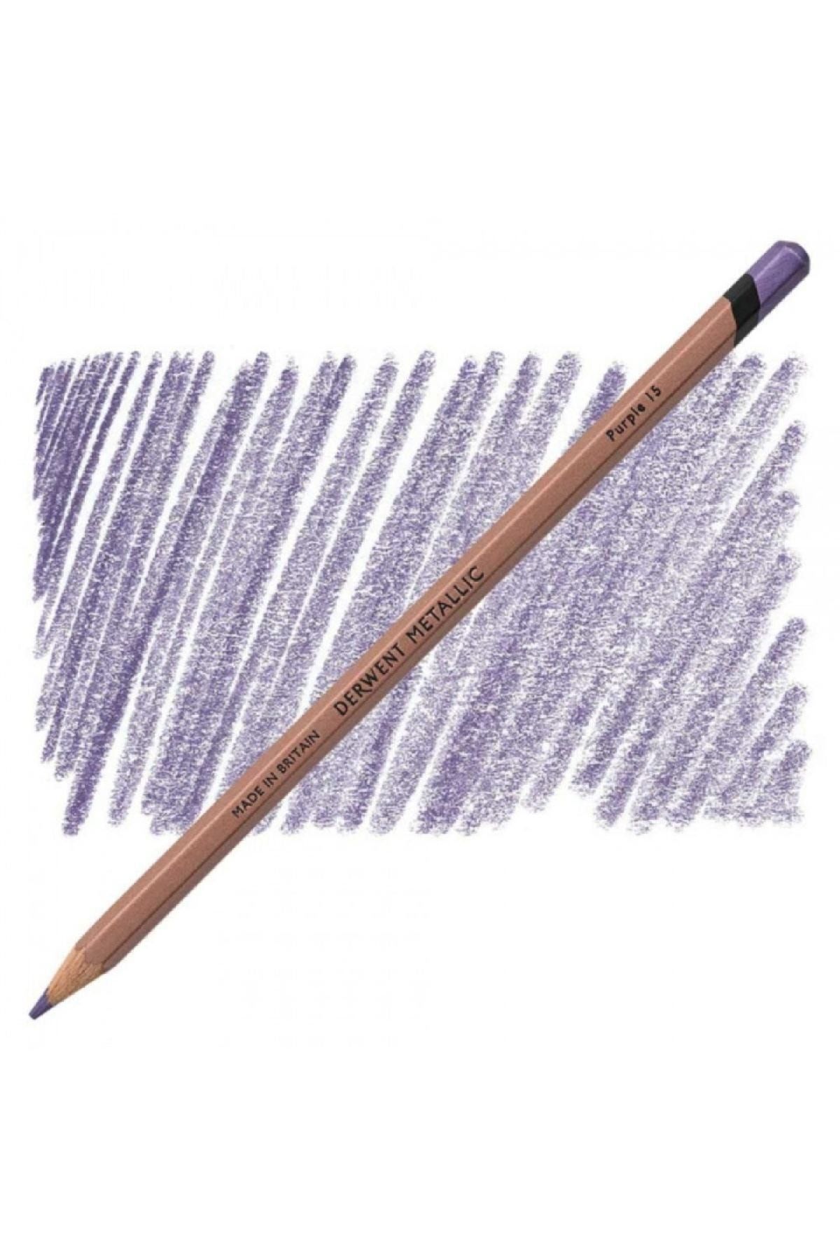 Derwent Metallic Pencil (metalik Kuru Boya Kalemi) Purple (89)