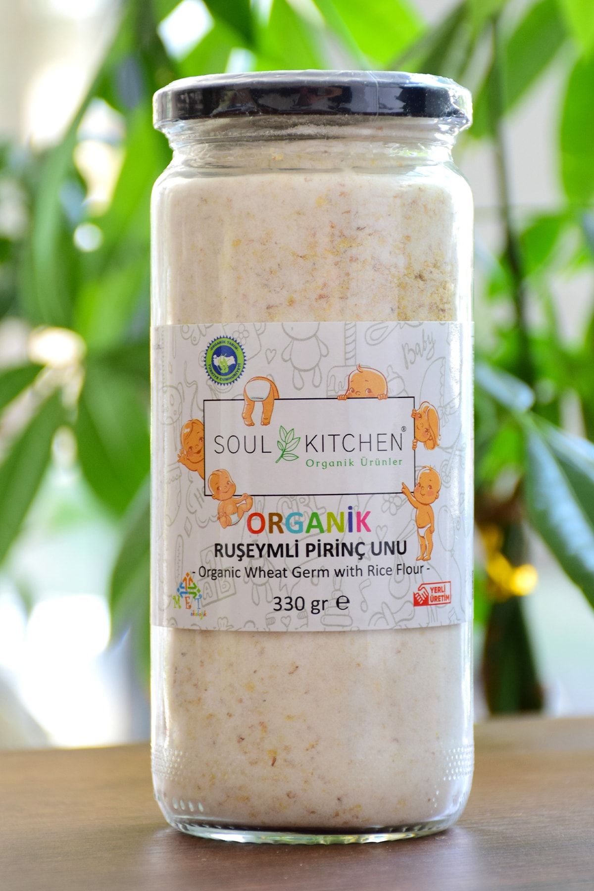 Soul Kitchen Organik Ürünler Organik Bebek Ruşeymli Pirinç Unu +8ay 330 gr