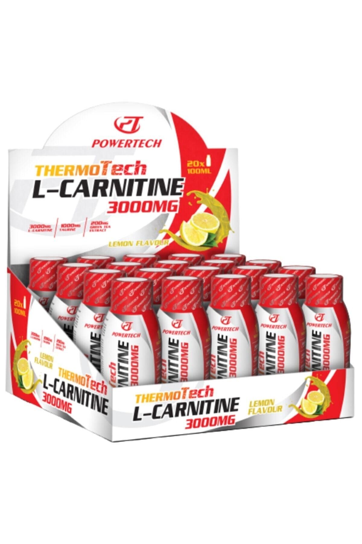 POWERTECH Thermotech L-carnitine 3000 Mg 20x100 Ml Limon Aromalı L-karnitin