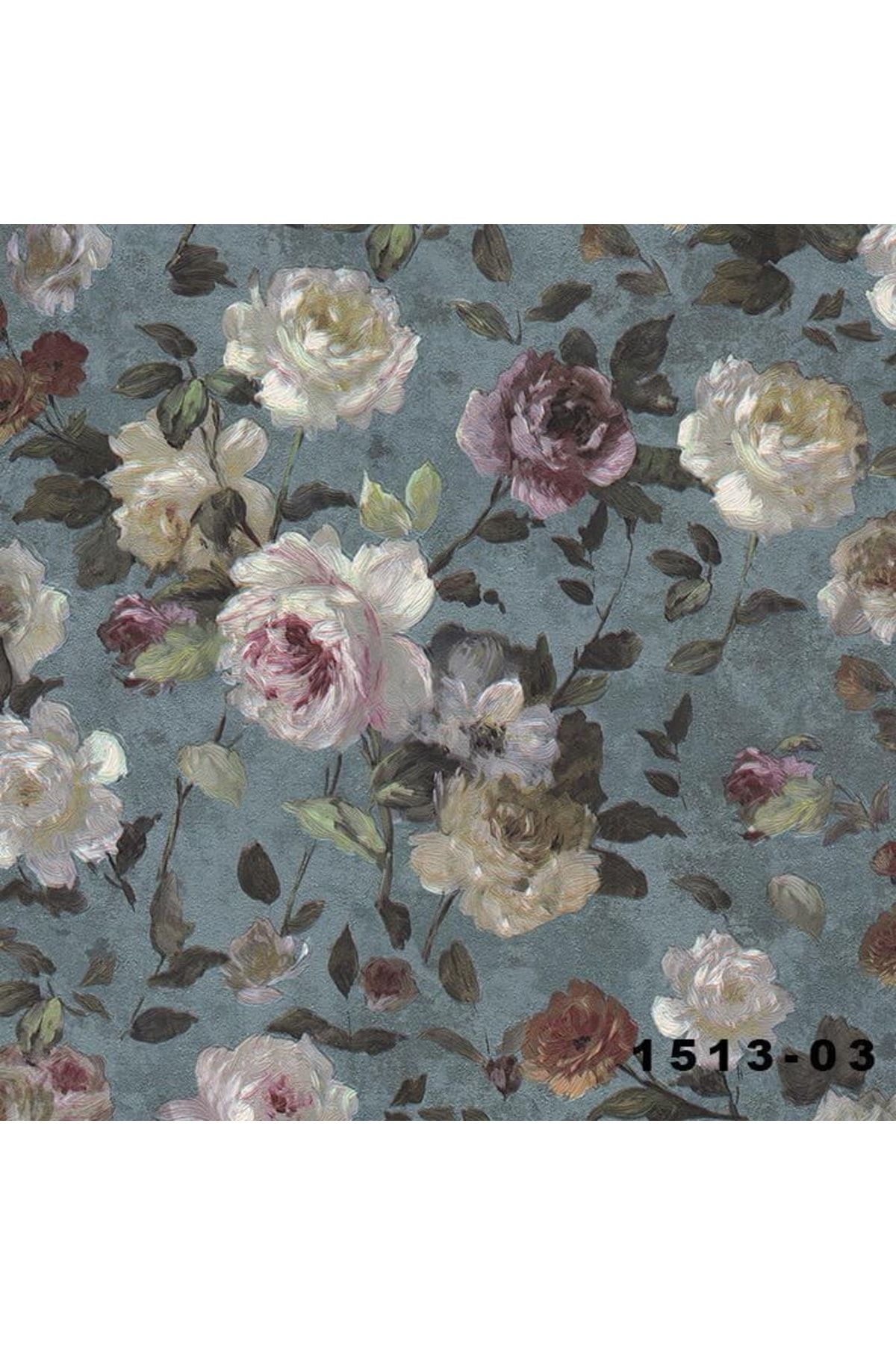 Decowall Orient Çiçek Desen Duvar Kağıdı 1513-03 Kalite=vinil (16m2)