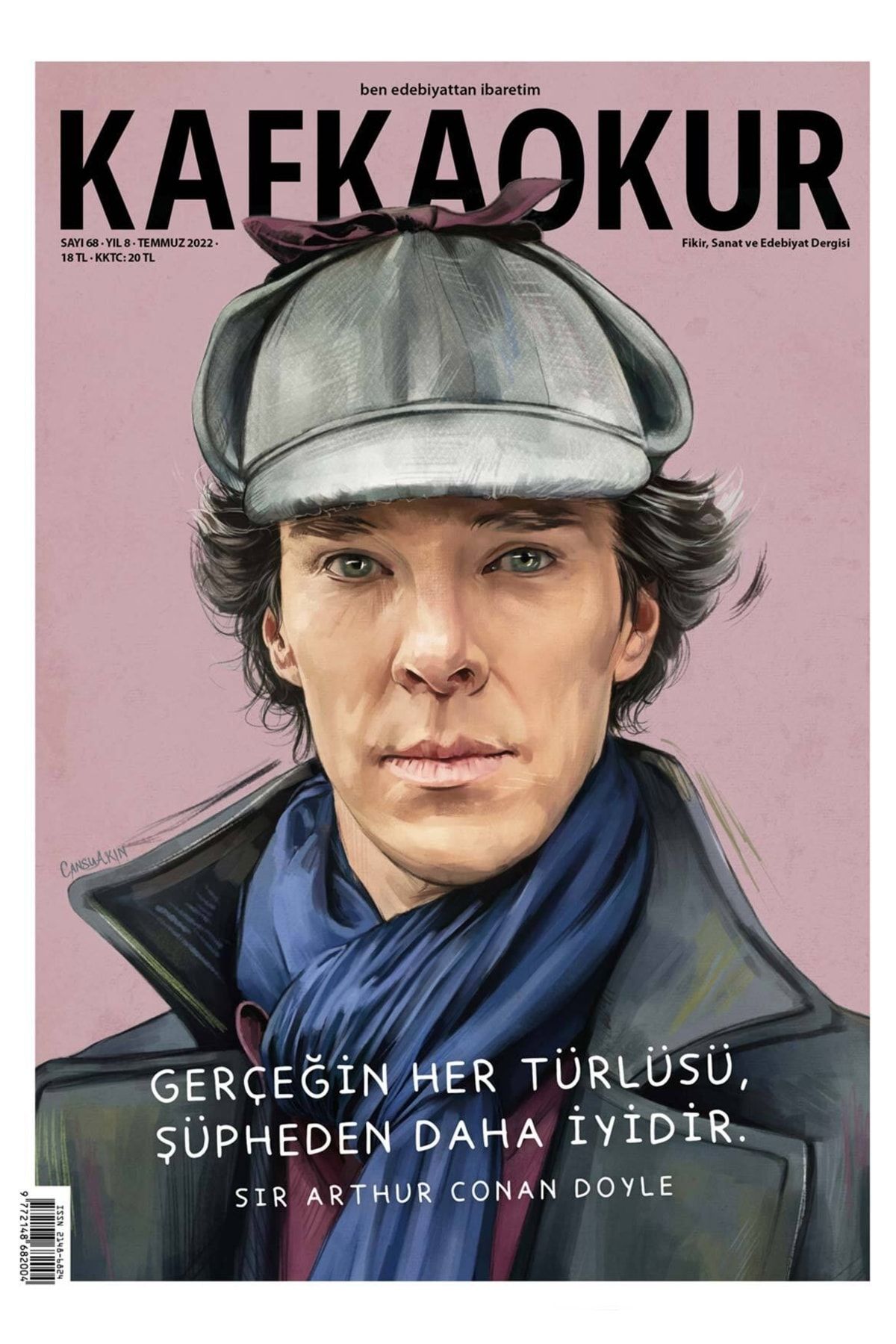 KafkaOkur Dergisi Kafkaokur Sayı 68 - Sherlock Holmes - Temmuz 2022