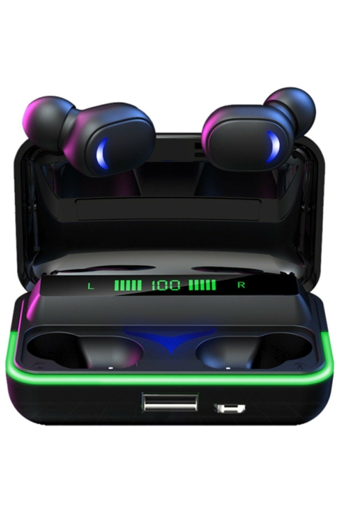 Favors E10 Bluetooth Oyuncu Kulaklığı Işıklı Led Göstergeli Kulak Içi Bluetooth Kulaklık V5.1