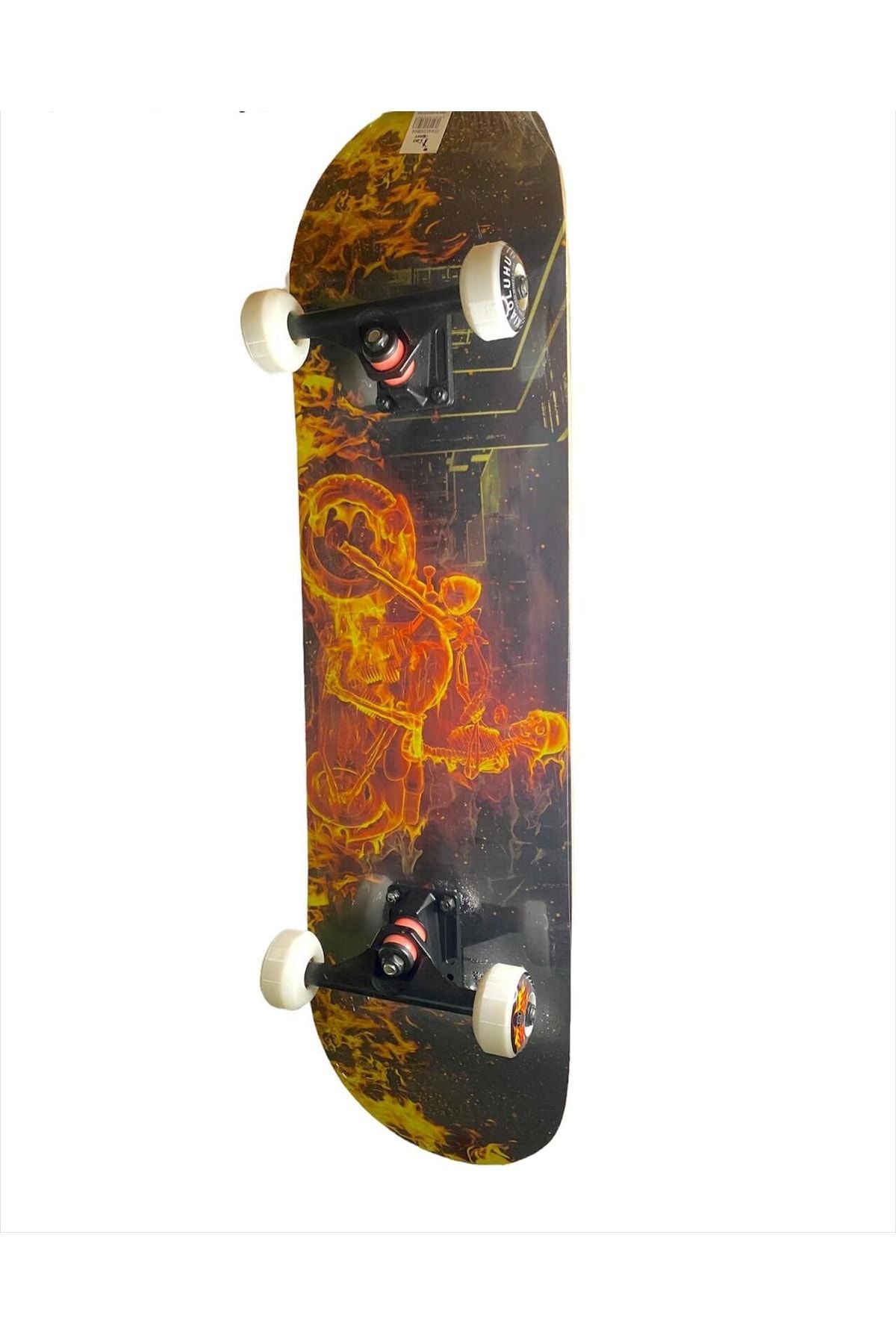 Genel Markalar Tek Ebat Yeni Nesil Pro Kemik Tekerli Zımparalı Abec 7 Kaykay 3108 Beyaz Skateboard