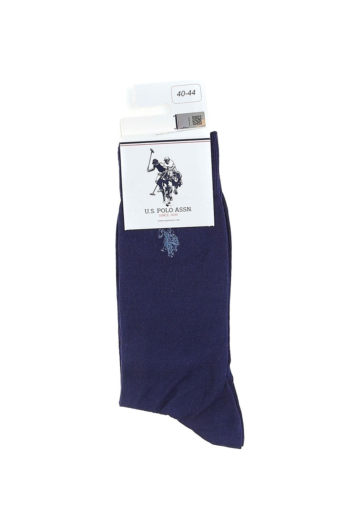U.S. Polo Assn. 1 Adet Lacivert Erkek Çorap Tekli Paket