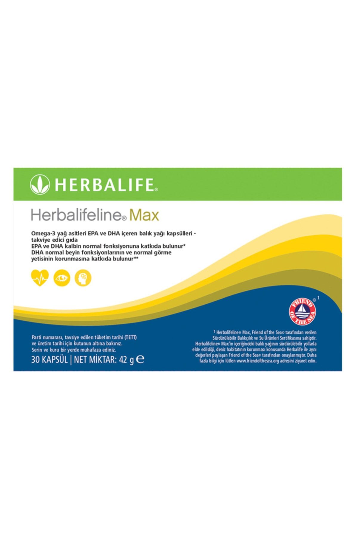 Herbalife Balık Yağı Kapsülleri Takviye Edici Gıda Line Max 30 Kapsül