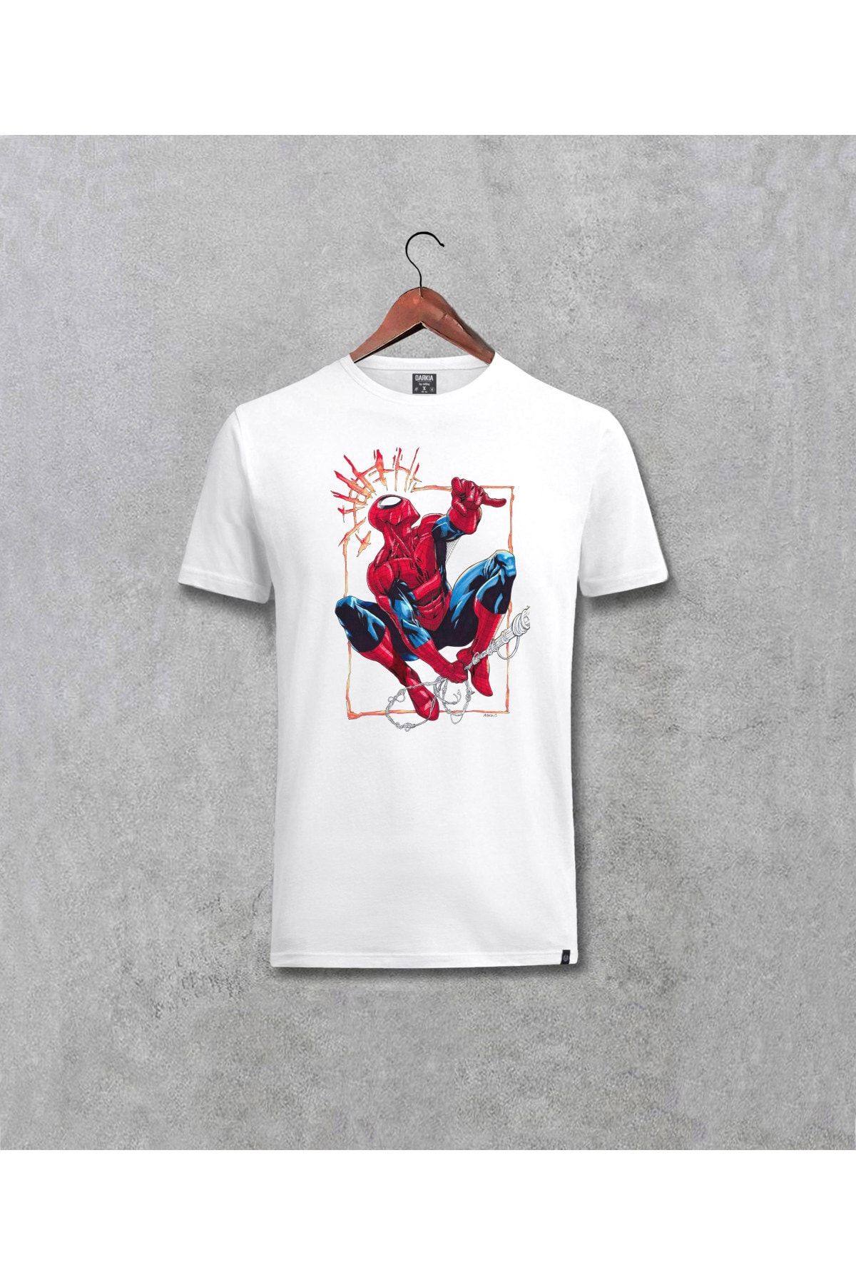 Darkia Spiderman Örümcek Adam Baskılı Özel Tasarım Tişört