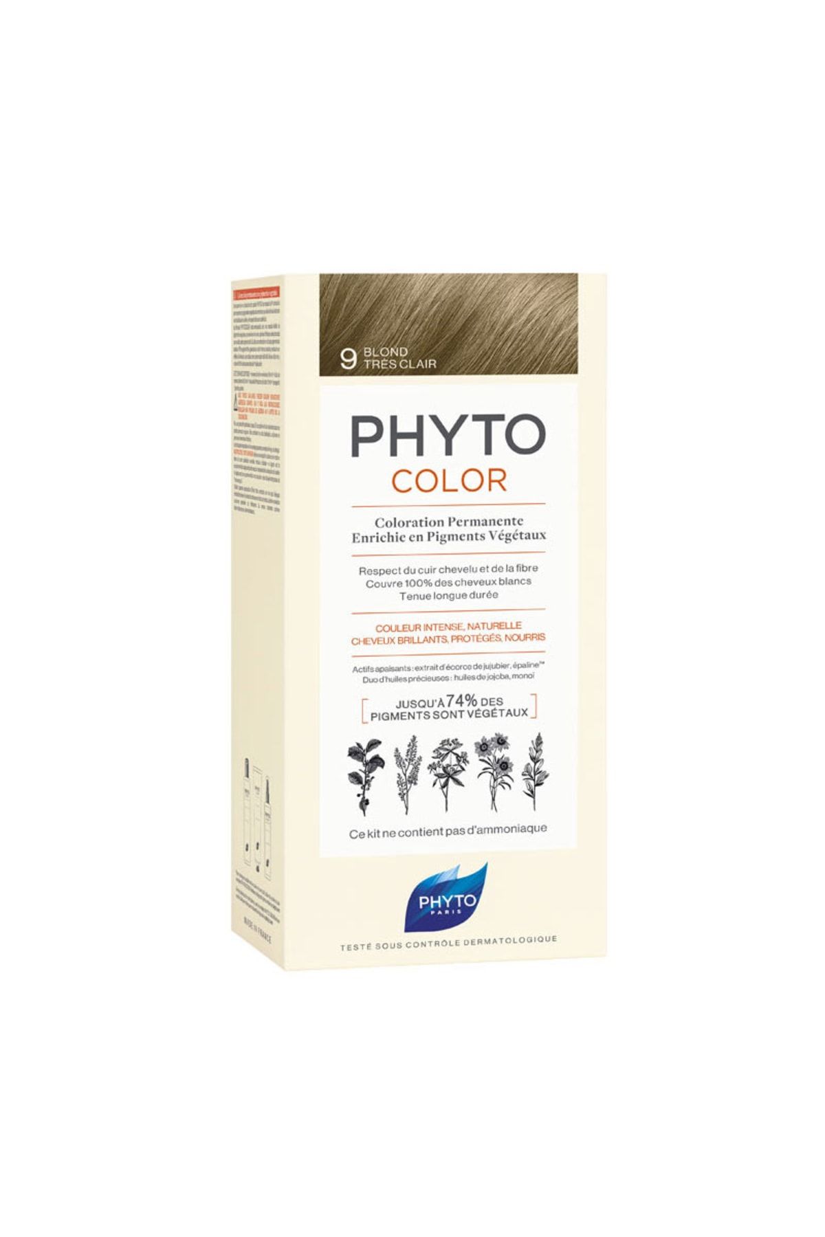 Phyto Color 9 Açık Sarı Amonyaksız Kalıcı Bitkisel Saç Boyası