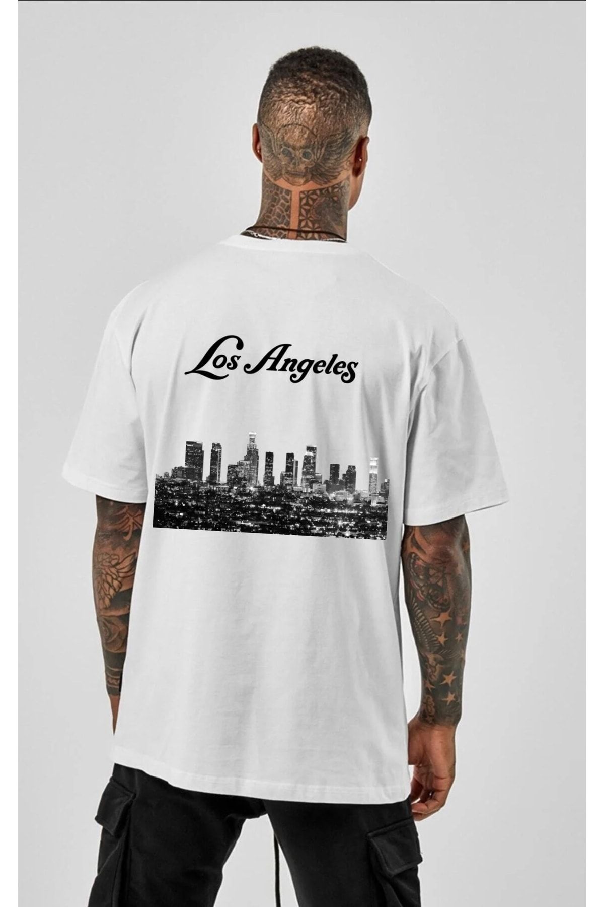 BENROMA Los Angeles Baskılı Oversize Tişört