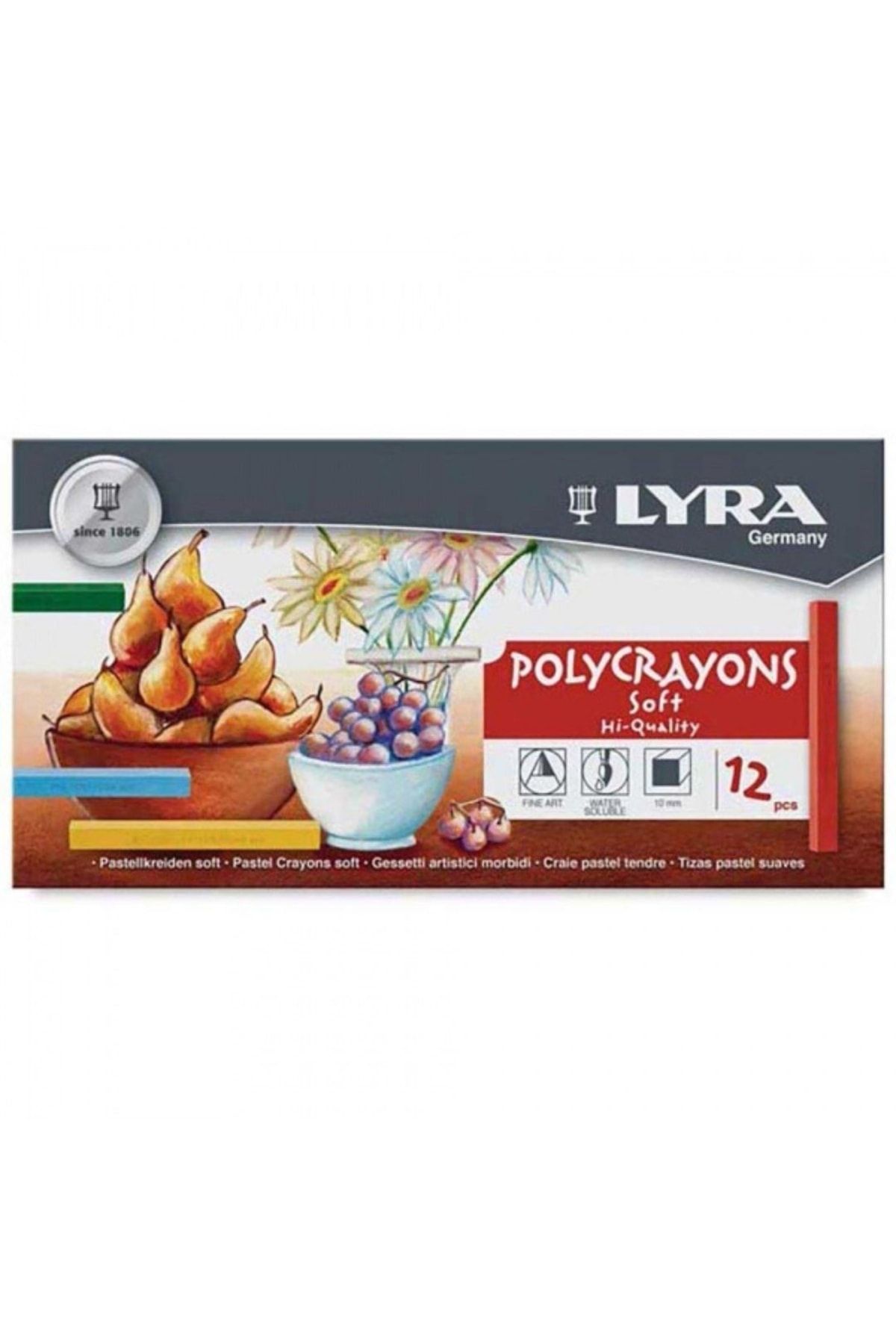 Lyra Polycrayons Soft Toz Pastel Boya 12'li Set