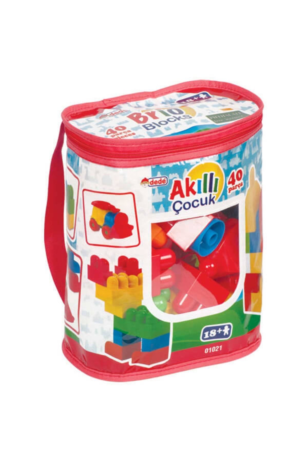 Dede Oyuncak Akıllı Çocuk Renkli Bloklar 40 Parça