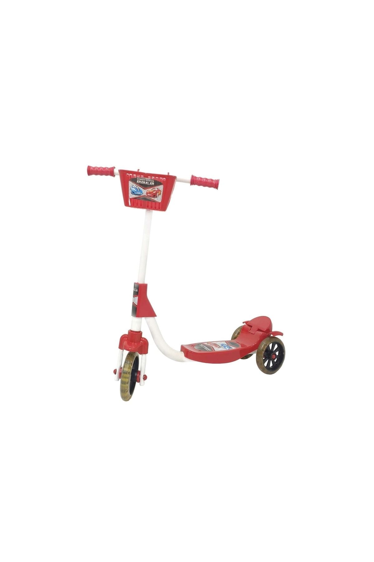CHUBBY BABY 3 Tekerli Sepetli Çocuk Scooter Kırmızı