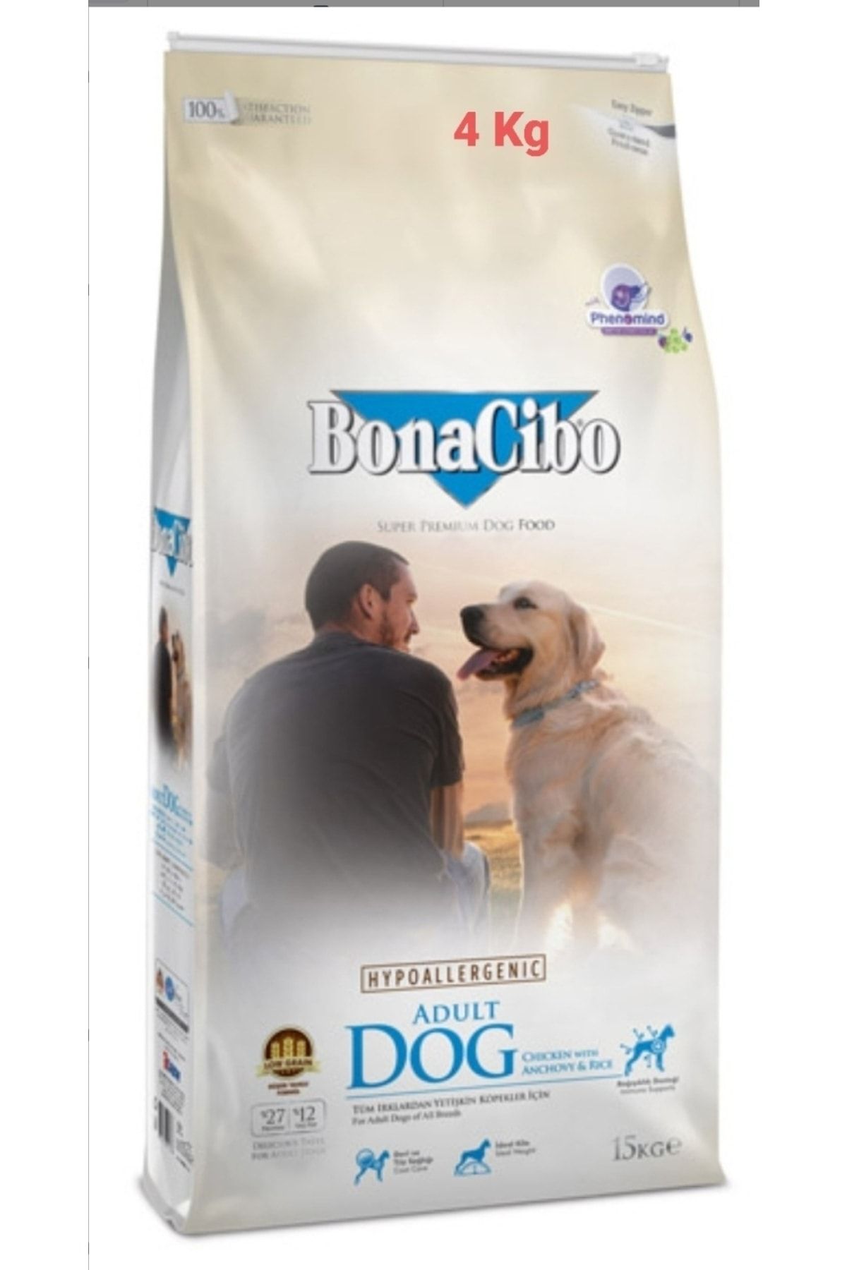 BonaCibo Adllt Dog Tavuklu Ve Balıklı Yetişkin Köpek Maması 4 Kg