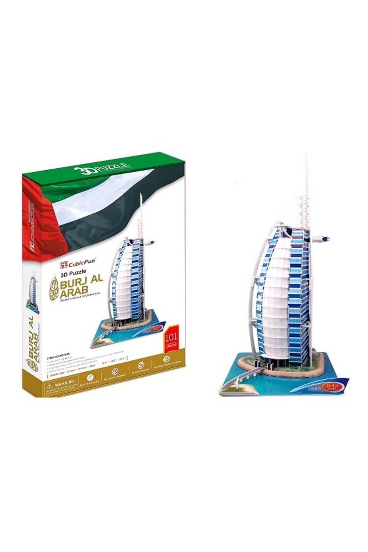 NECO TOYS Mc101h Cubic Fun, Burj El Arap - Dubai 101 Parça / 3 Boyutlu Puzzle