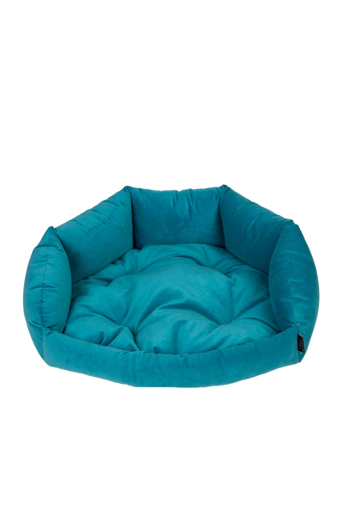 RENKLİ EV TASARIM Milano Model Mavi Aynı Renk Minderli Kedi - Köpek Yatakları