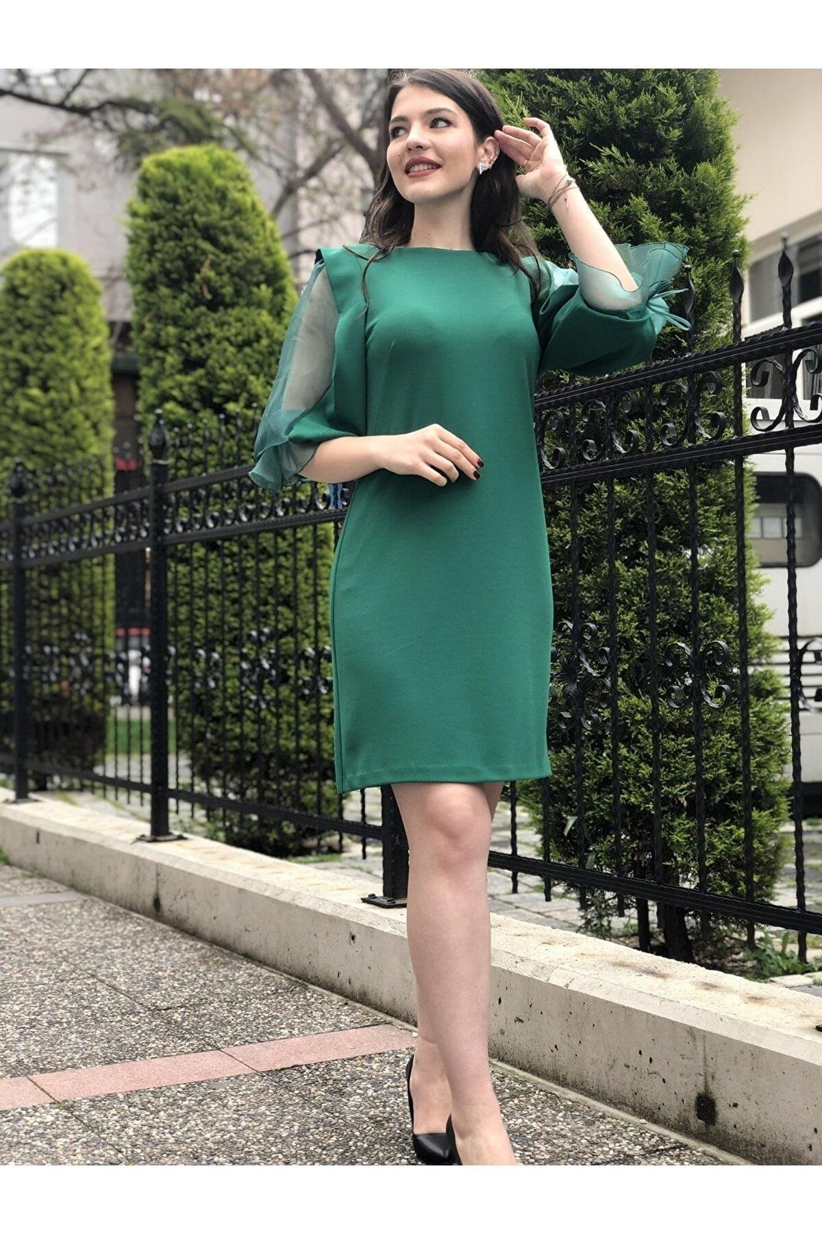 Ayhan 60627 Elbise Kadın Yeşil