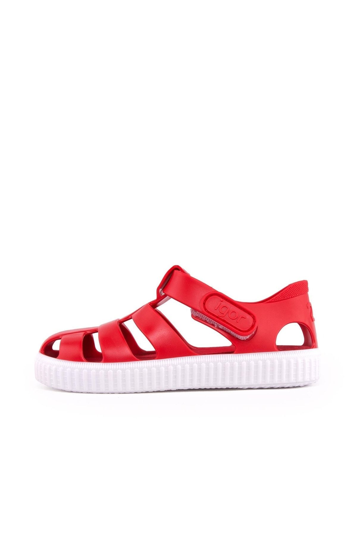 IGOR S10289 Nico Çocuk Kırmızı Beyaz Sandalet