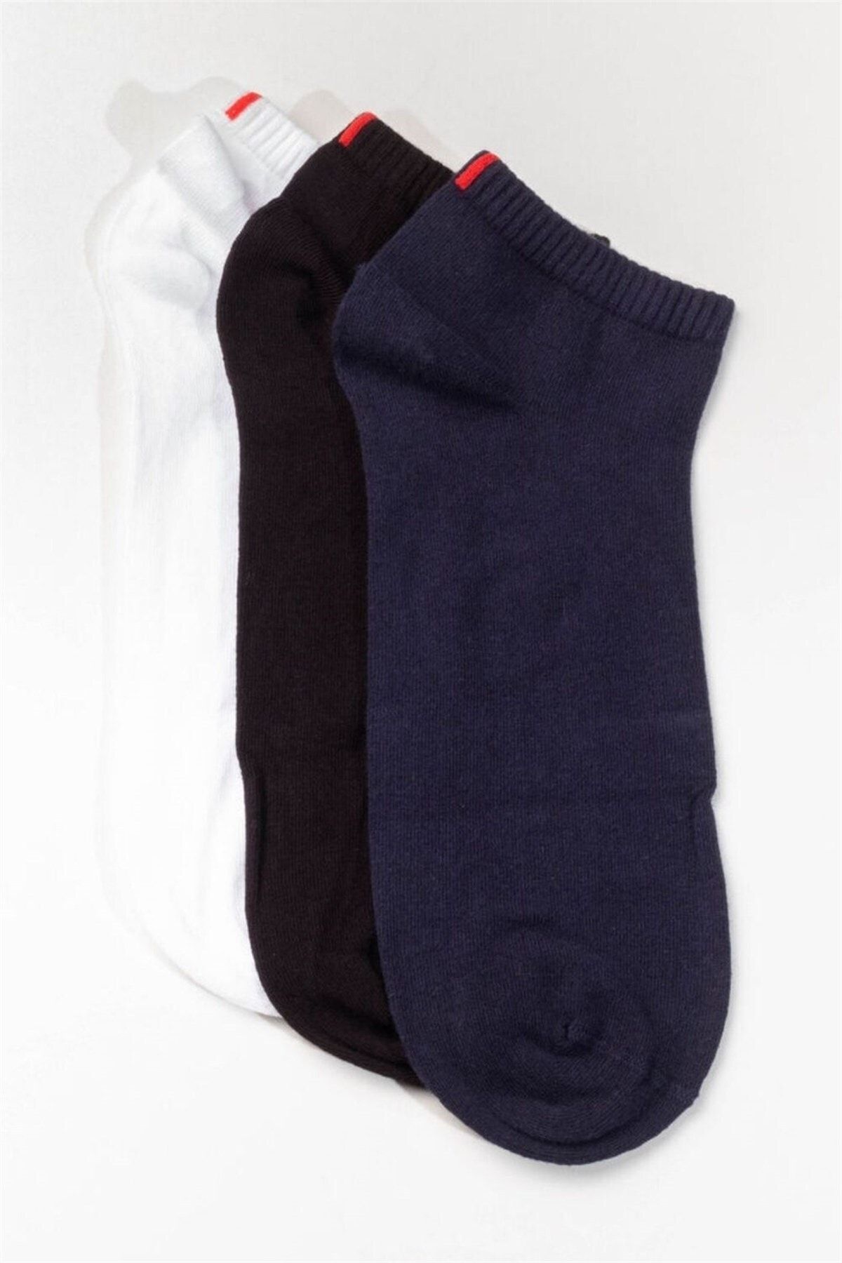 Katia & Bony 3 Lü Erkek Basic Patik Çorap Siyah/beyaz/lacivert