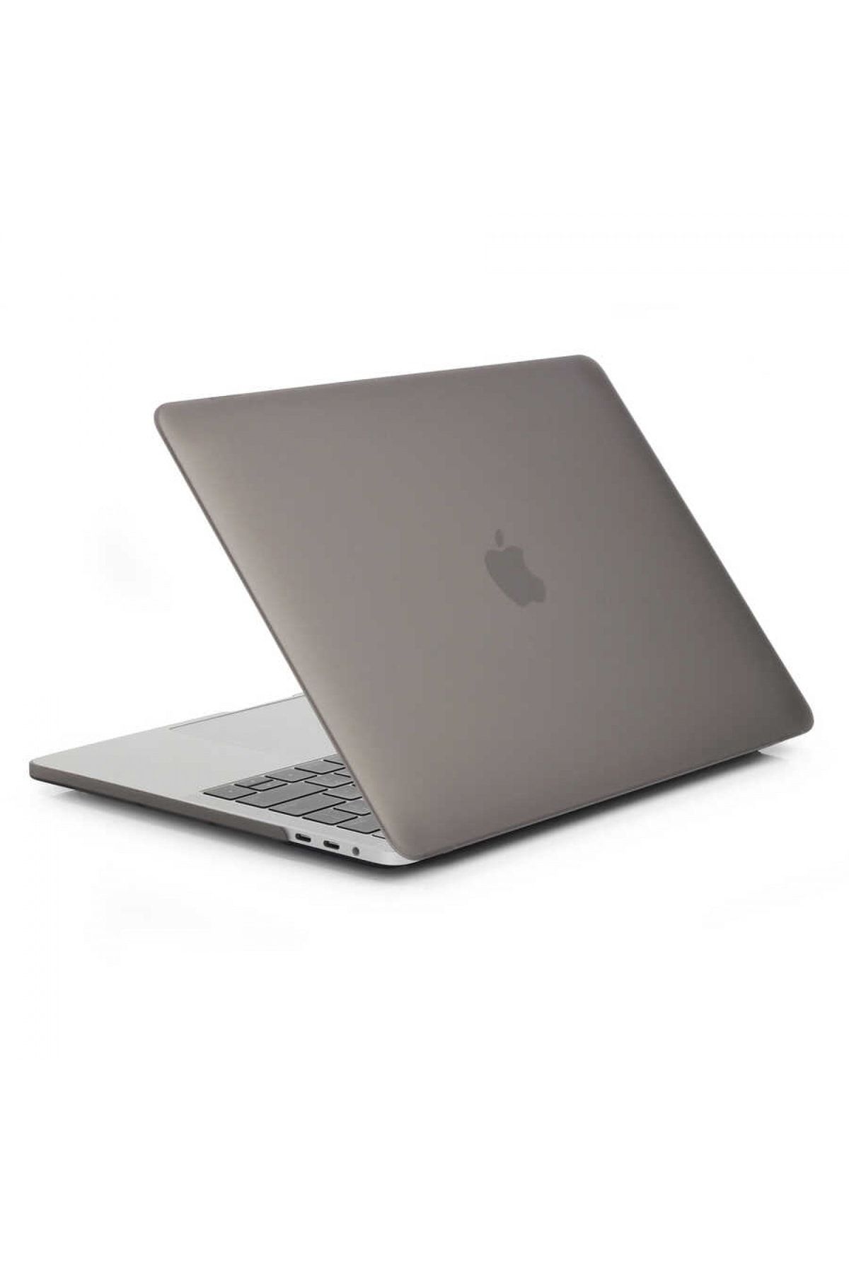 Genel Markalar Apple Macbook 13.3' New Pro Msoft Mat Kapak Pürüzsüz Yüzey Parmak Izi Bırakmaz- Gri