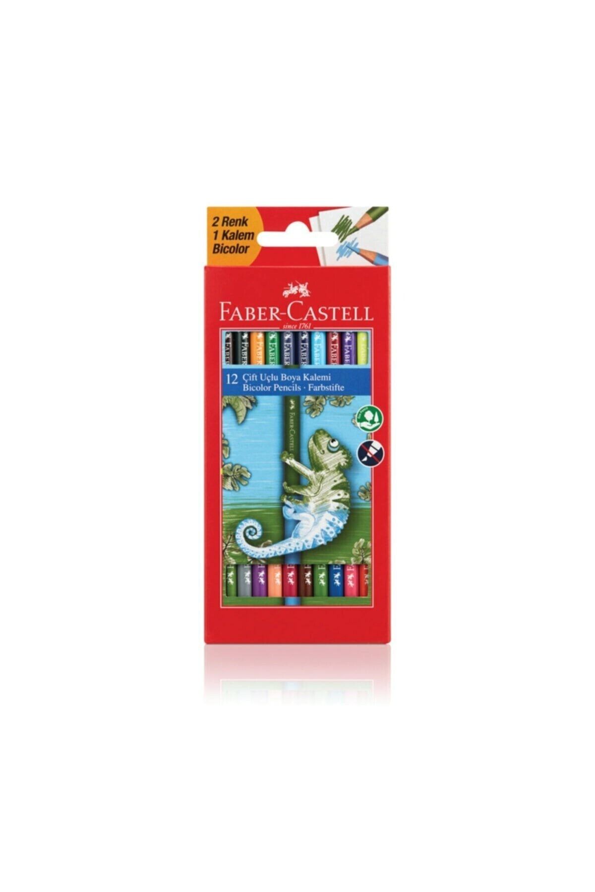 Faber Castell Yerli Çift Uçlu Boya Kalemi Seti 24 Renk
