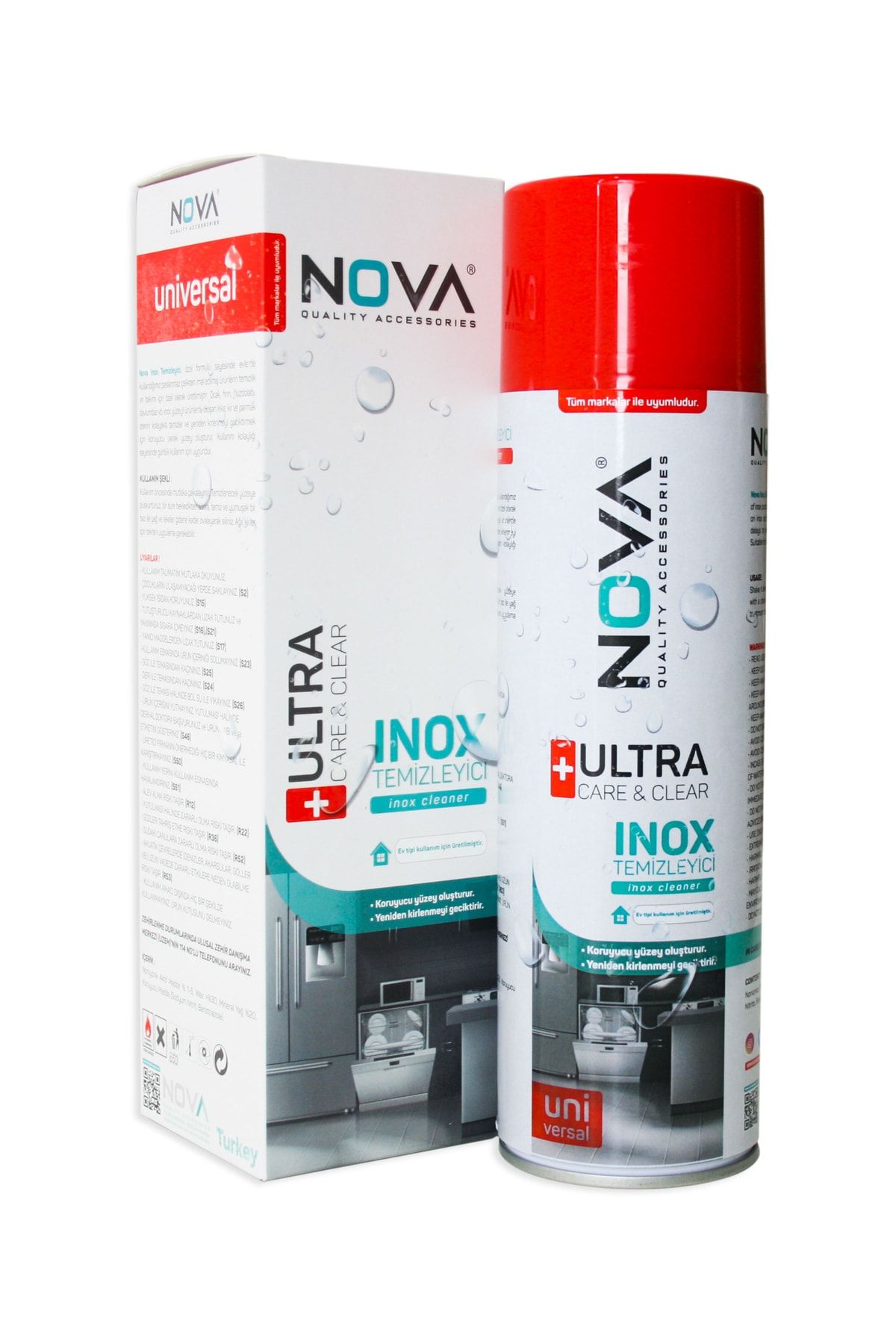 Nova Plus Inox Paslanmaz Çelik Yüzey Temizleyici