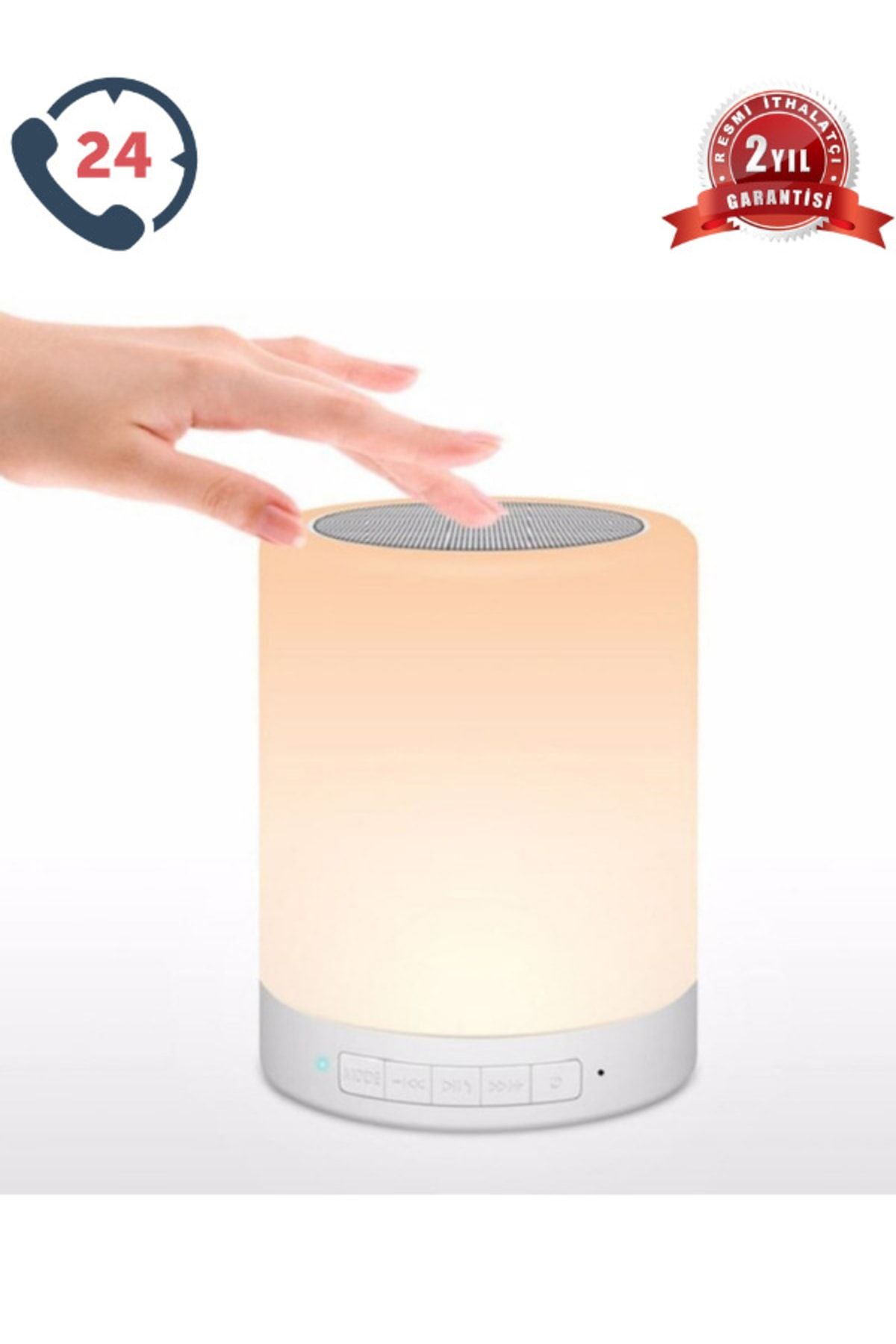 Nanopro Hoparlör Gece Lambası Bluetooth Speaker Beyaz Ithalatçı Garantili