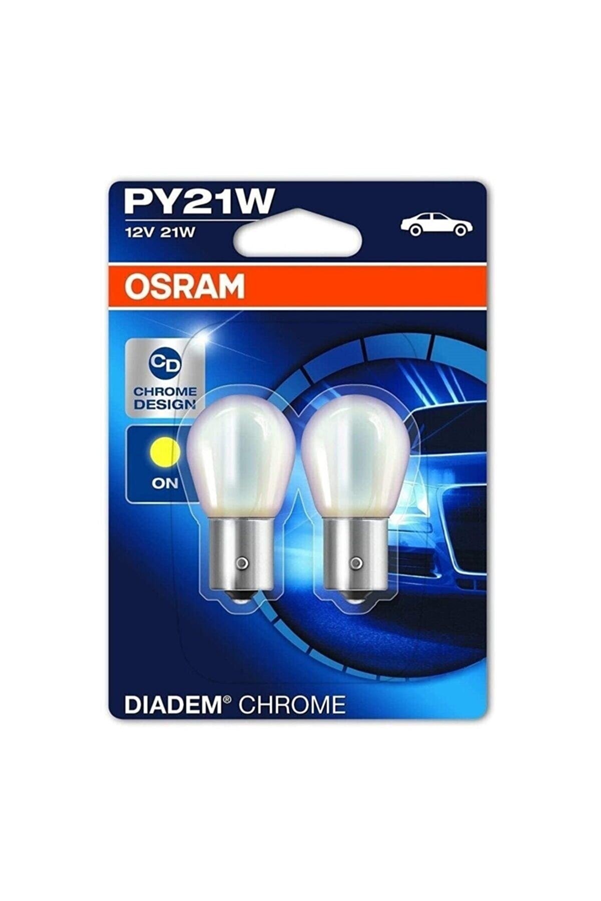 Osram Py21w Krom Sinyal Ampulü Diadem Chrome 2'li Takım