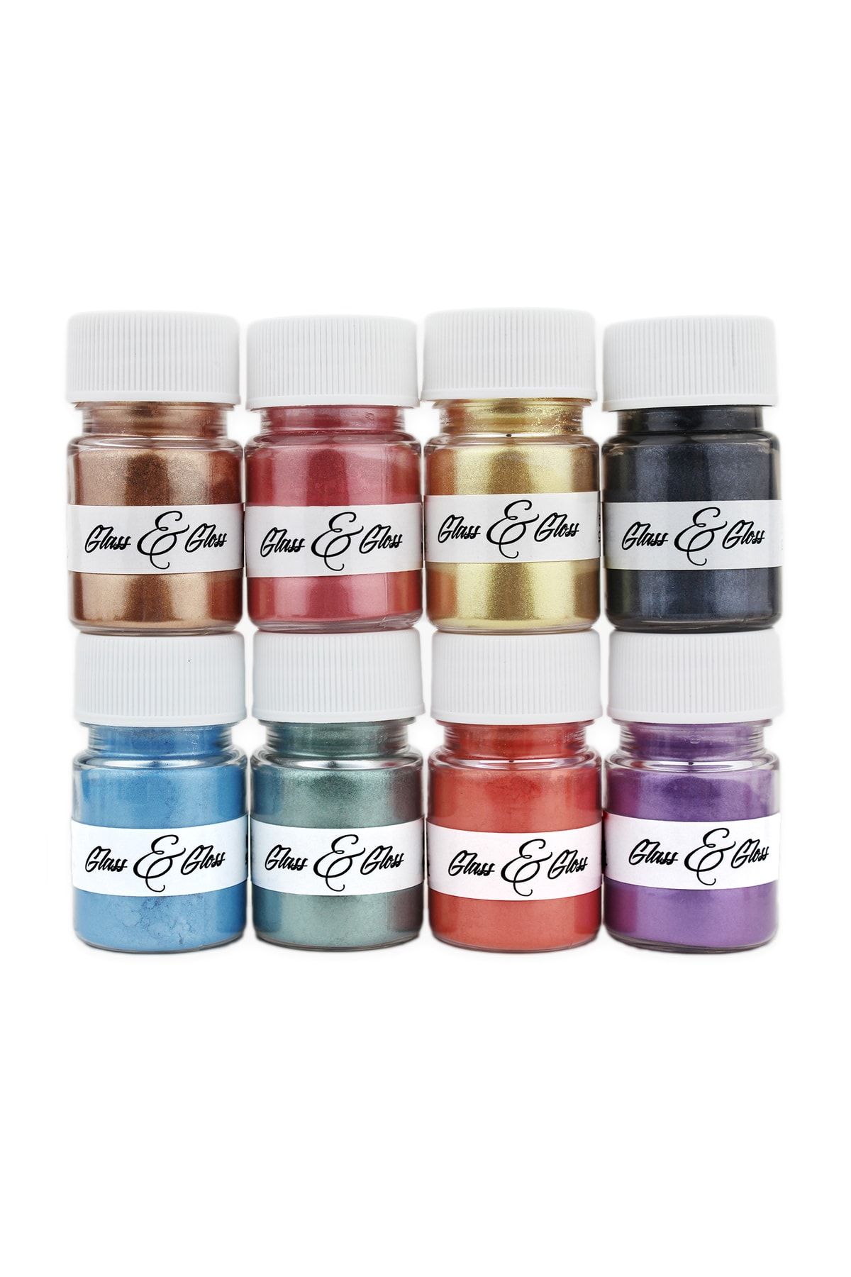 Glass&Gloss Sedefli Toz Pigment 8'li Set Pastel