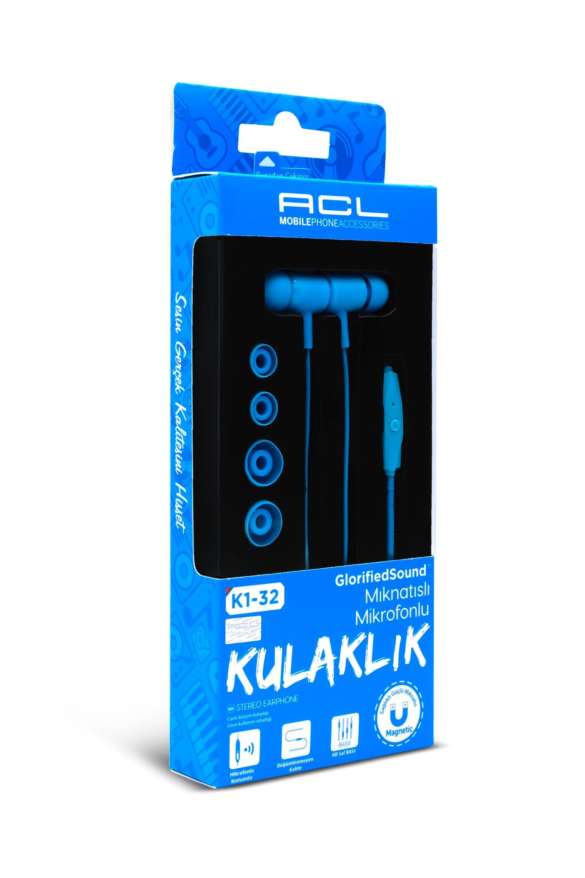 ACL Mikrofonlu Kablolu Kulaklık - Silikonlu