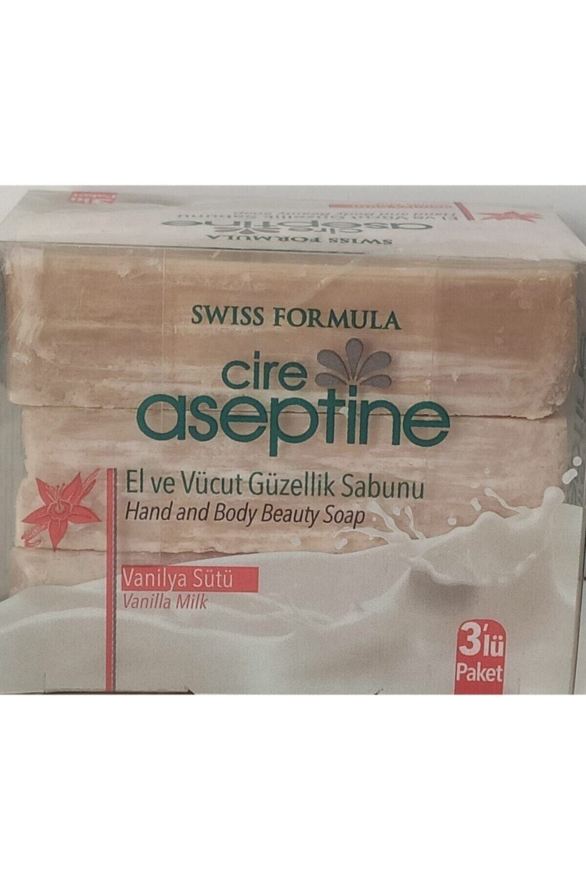 Cire Aseptine Prebiotic El Ve Vücut Güzelllik Sabunu 3'lü Vanilya Sütlü