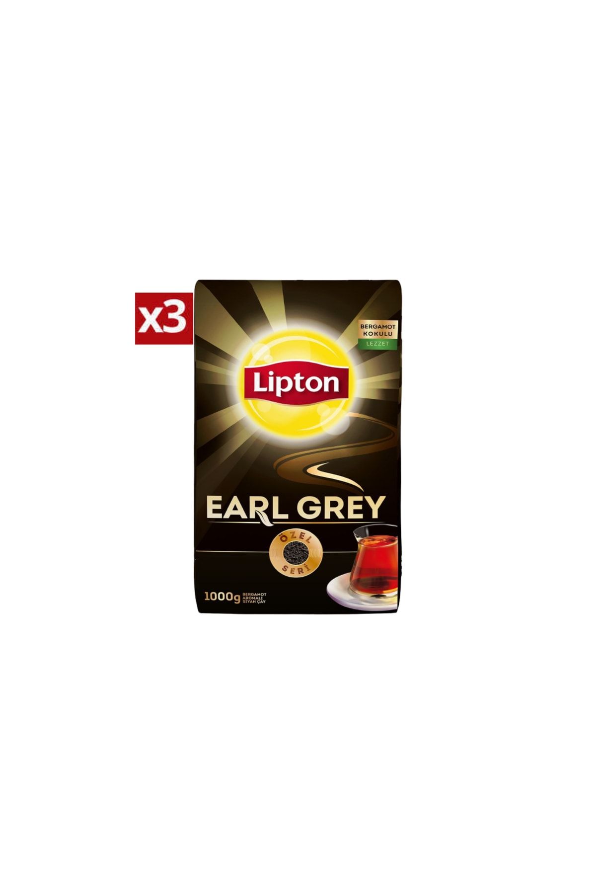 Lipton Earl Grey Dökme Çay 1000 Gr 3 Adet