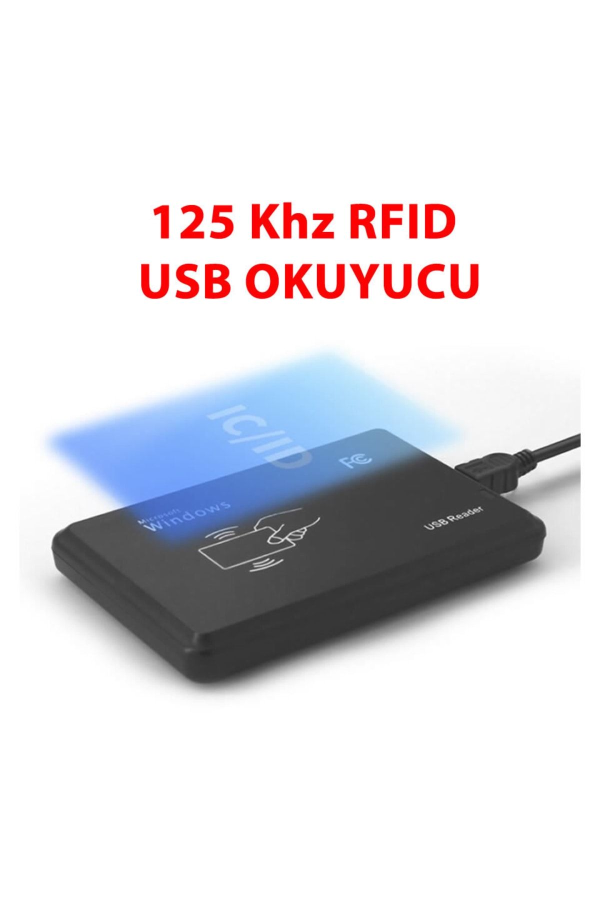 Genel Markalar Em4100 Usb Rfid Okuyucu 125 Khz Usb Rfıd Manyetik Kart Okuyucu Personel Takip Kapı Giriş Kontrol