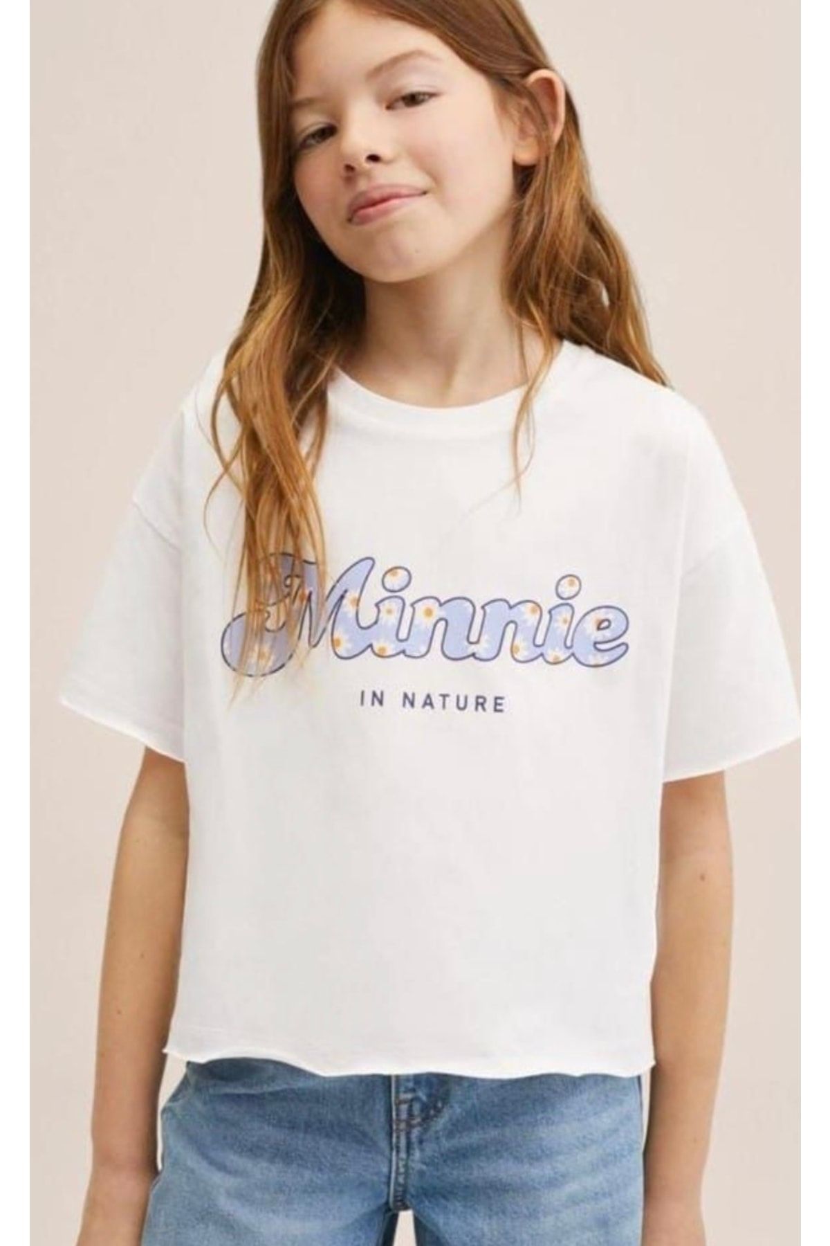 TRENDY Minnie Mouse Baskılı Kız Çocuk Tişört