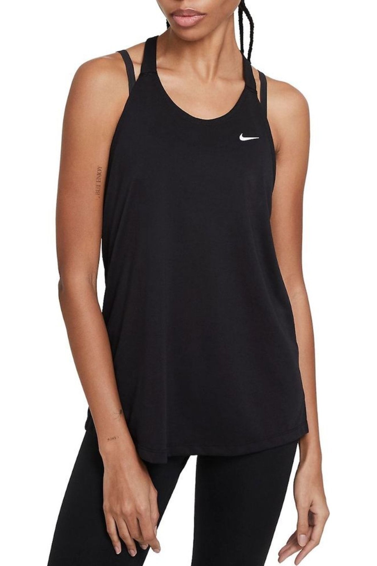 Nike Dri-fit Essential Elastika Training Kadın Atlet-siyah-da0370-010