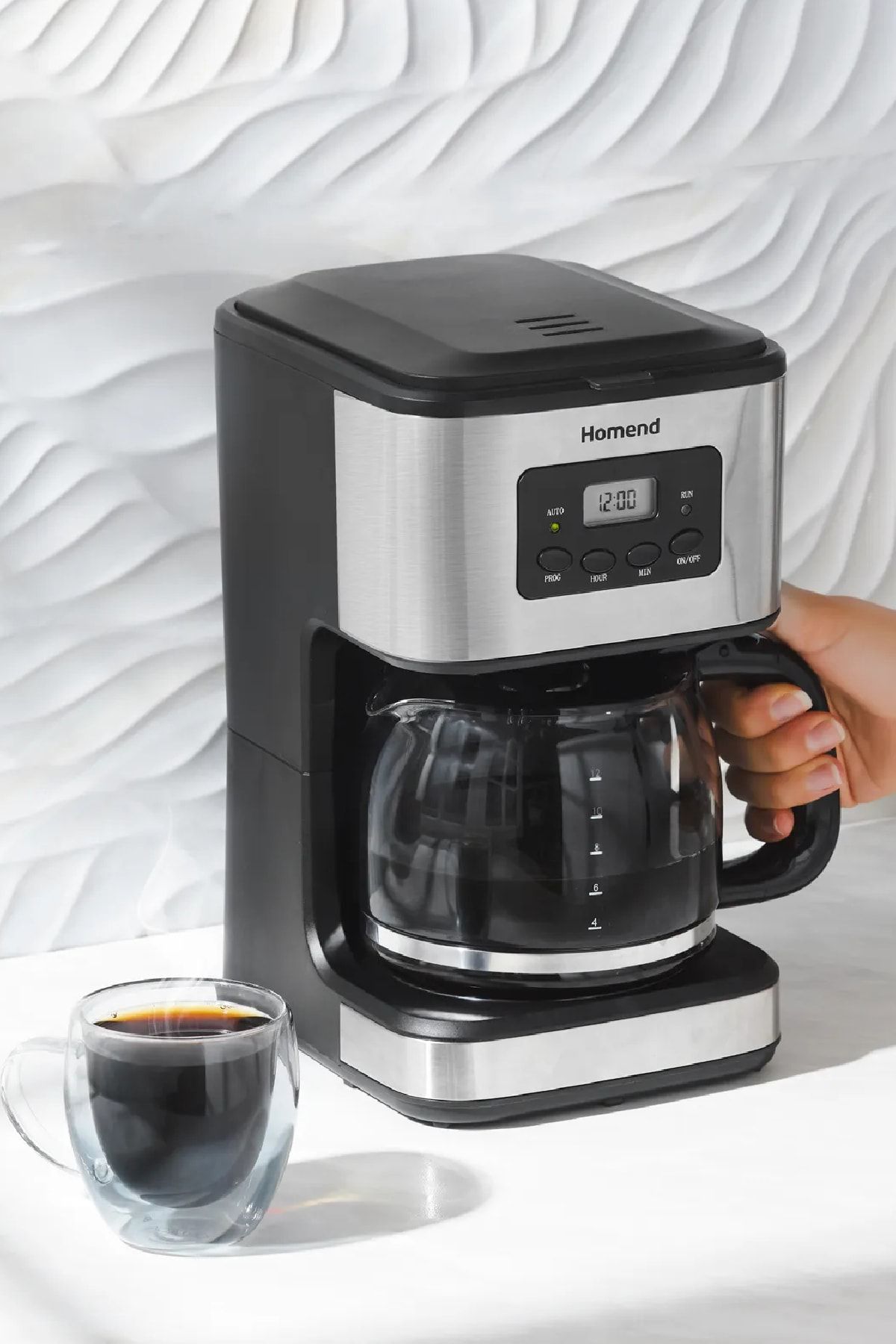 HOMEND Coffeebreak 5006h Otomatik Zaman Ayarlı Xl (12 FİNCAN) Filtre Kahve Makinesi