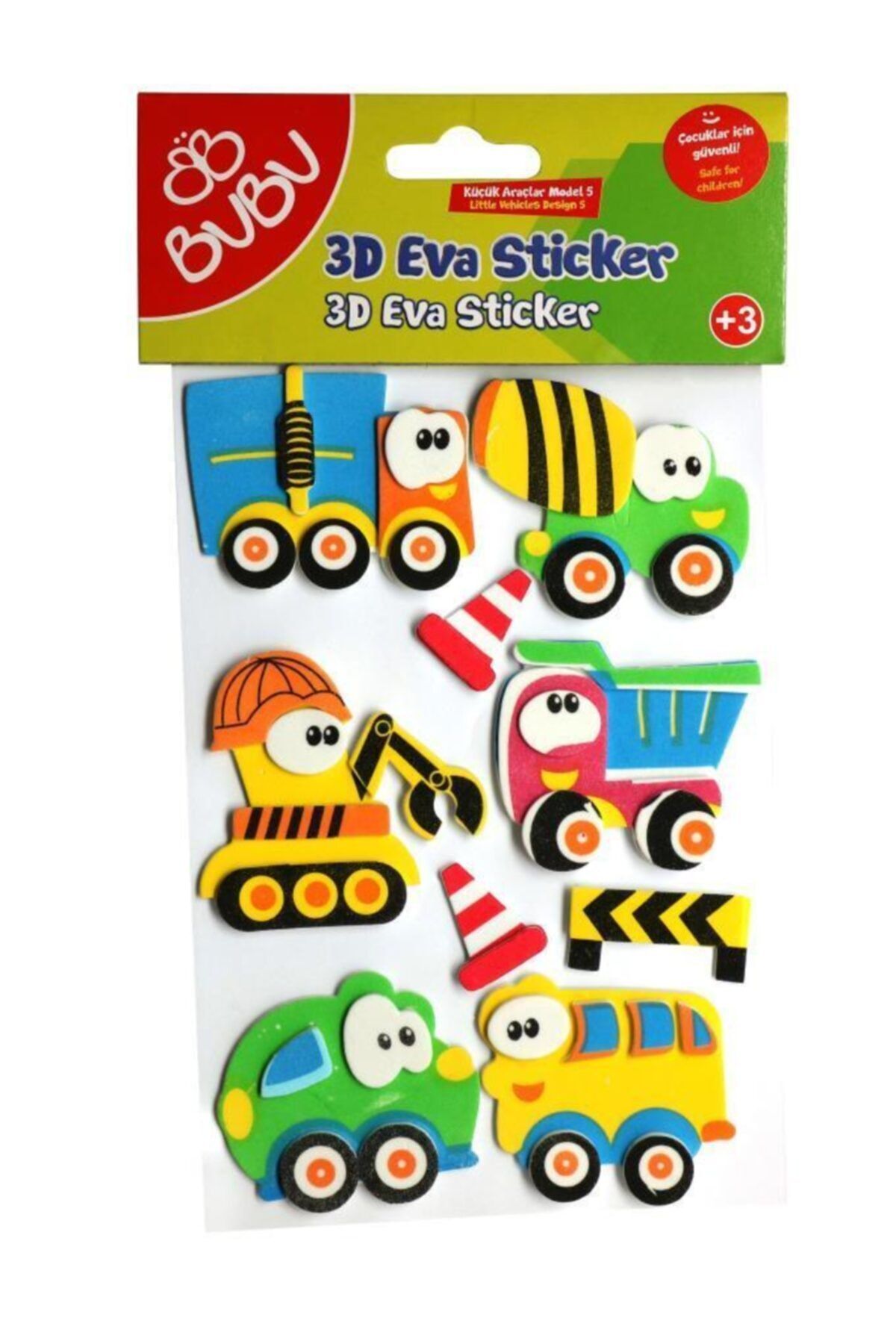 Bubu Küçük Araçlar Eva 3d Sticker Model 5