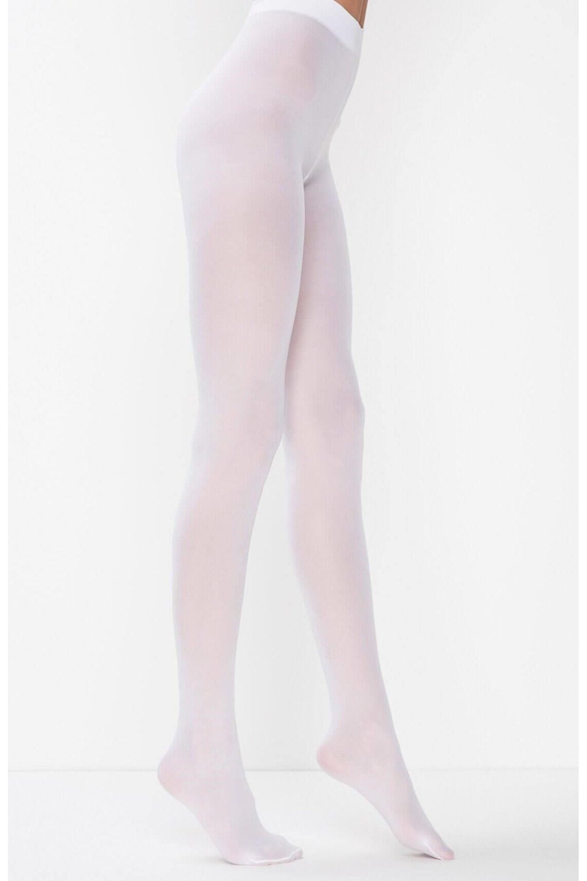 Penti Kadın Beyaz Micro Külotlu Çorap-40