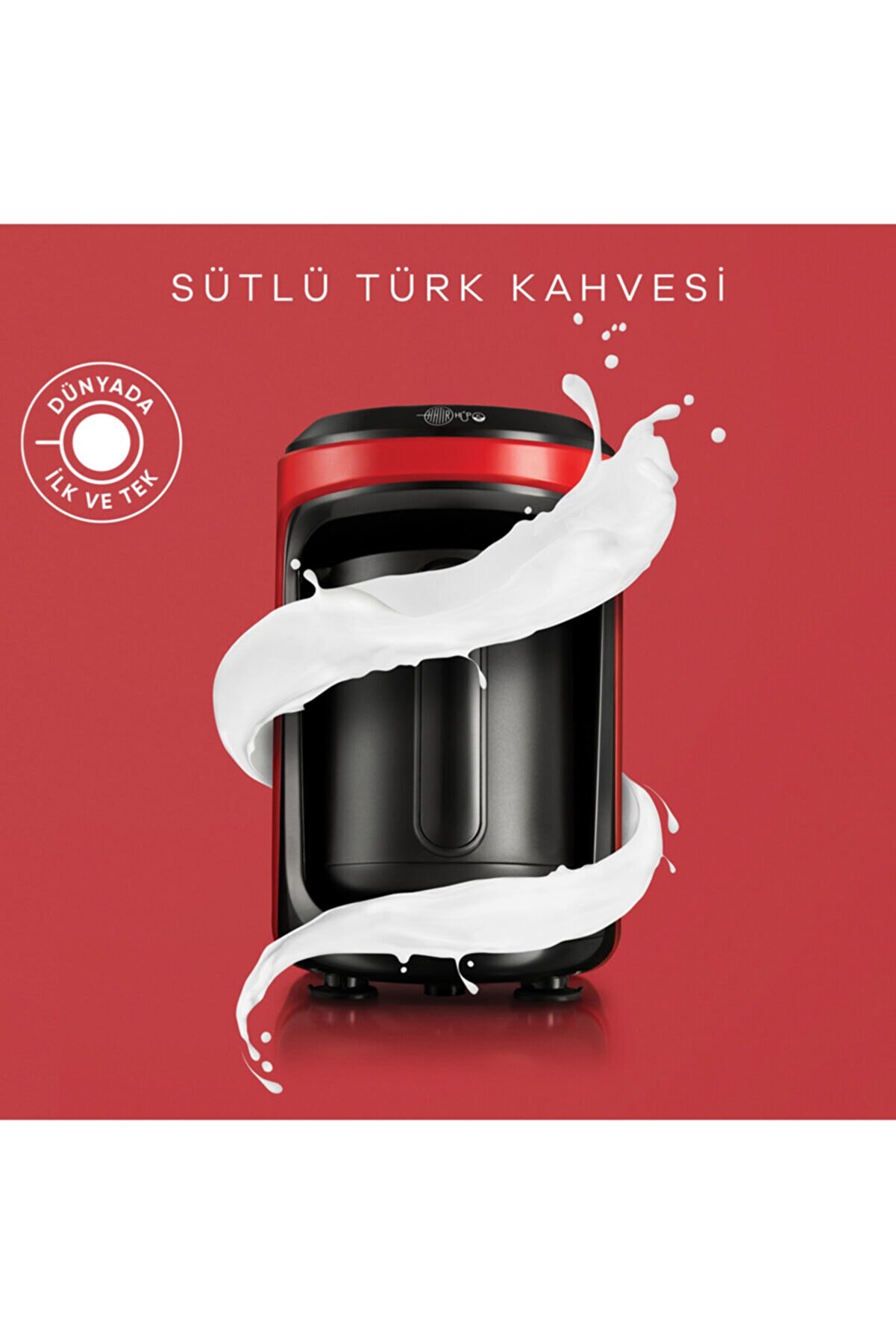 Karaca Hatır Hüps Sütlü Türk Kahve Makinesi Kırmızı