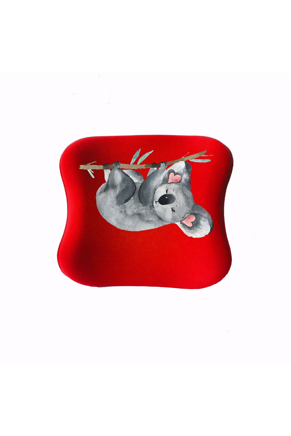 Officeküp Officekup Çocuk Çalışma Masası Sandalyesi Visco Medikal Ortopedik Bel Yastığı - Kırmızı Koala