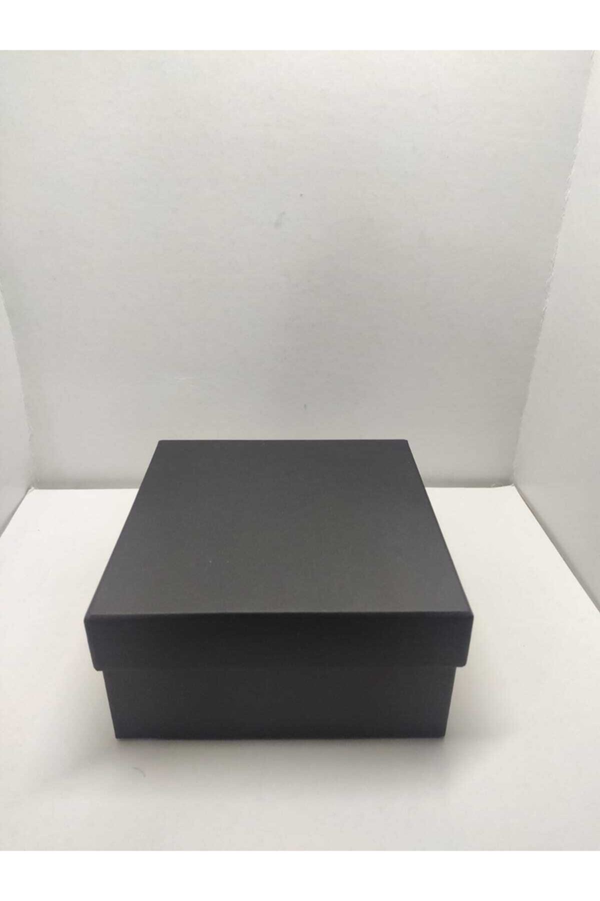 Hediye Kutusu Siyah Kare Kutu Hediyelik Takılık 16x16