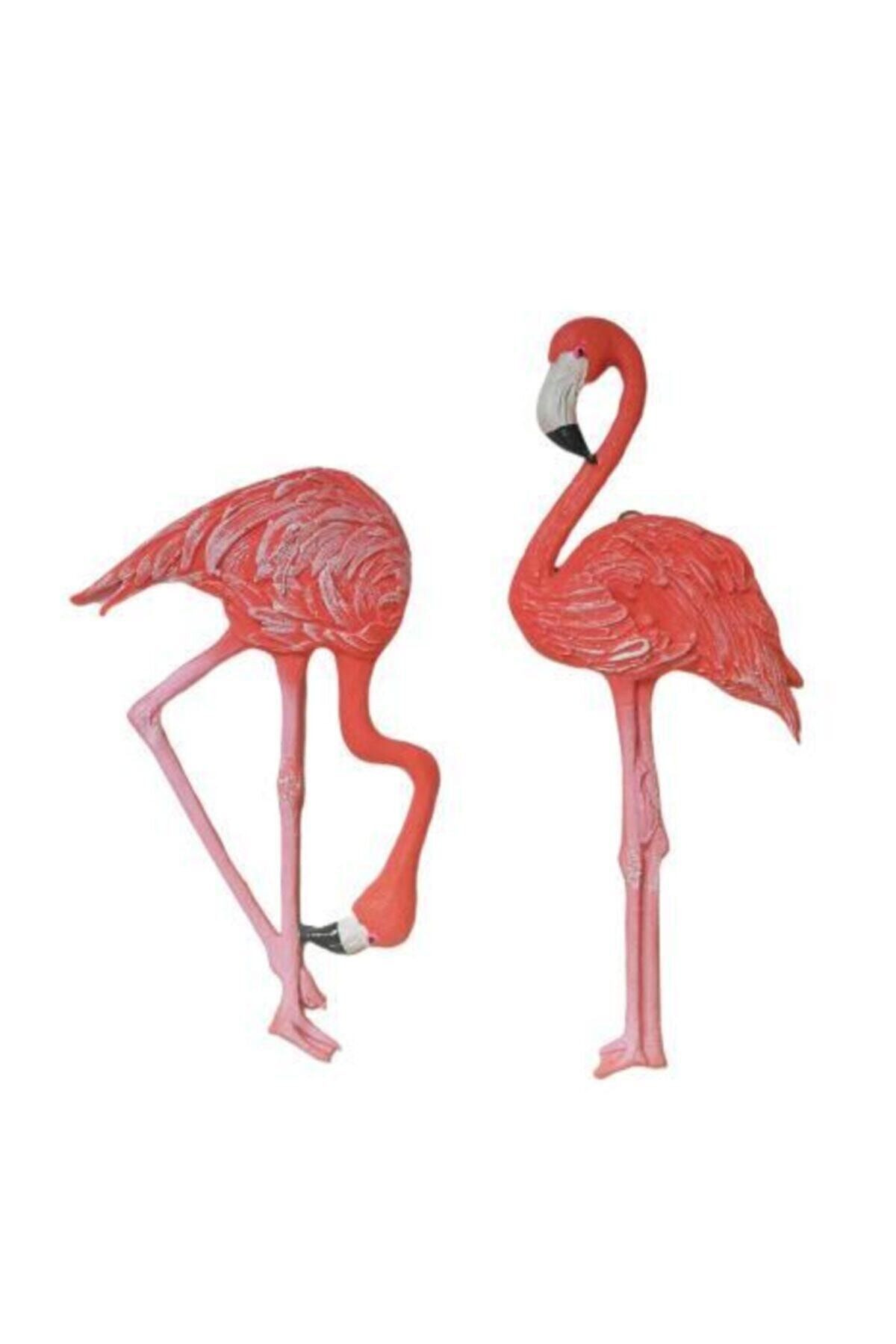 SUME Ikili Flamingo Dekoratif Duvar Süsü