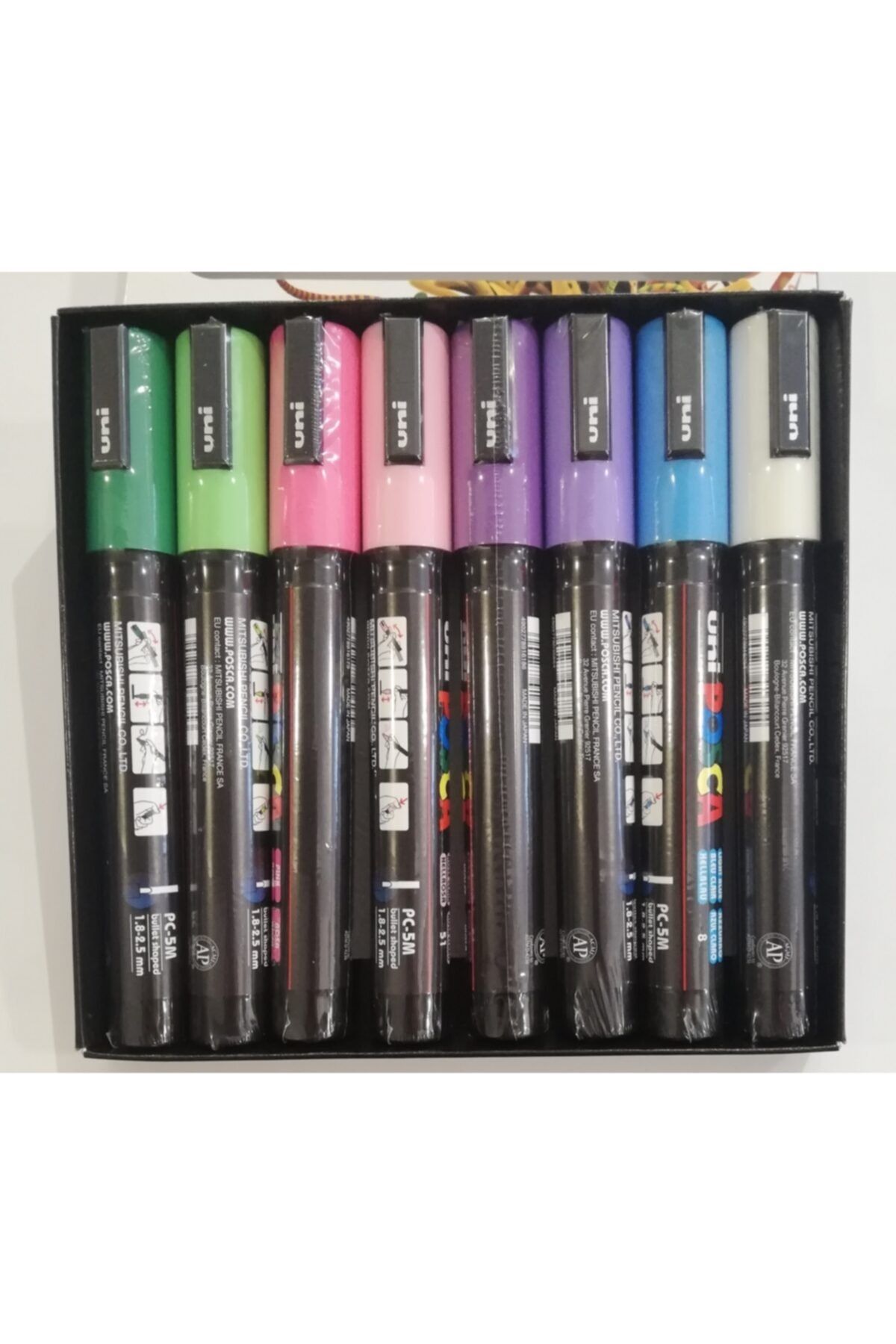 Uni Unı Posca Pc-5m 8'li Set Pastel Renkler Mg5503